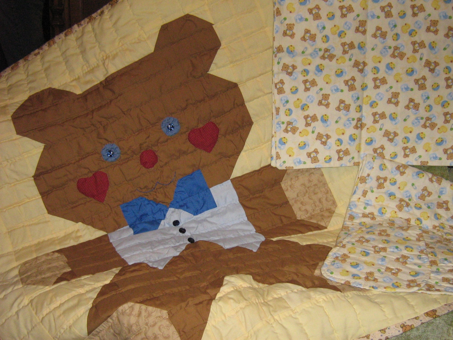 Teddy Bär Quilt Mit Accessoires Teddy Bär Quilt Mit Accessoires von Etsy - CarolsTexasFaves