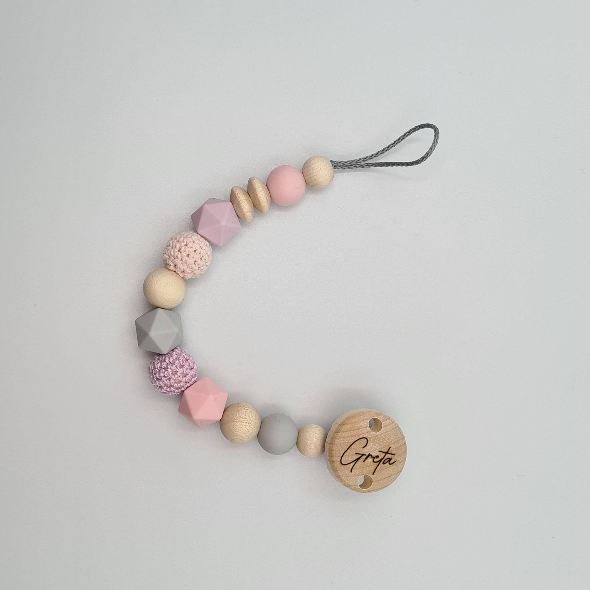 Schnullerkette Lila Love Schnullerkette Lila Love von Etsy - CarosBabyzauber