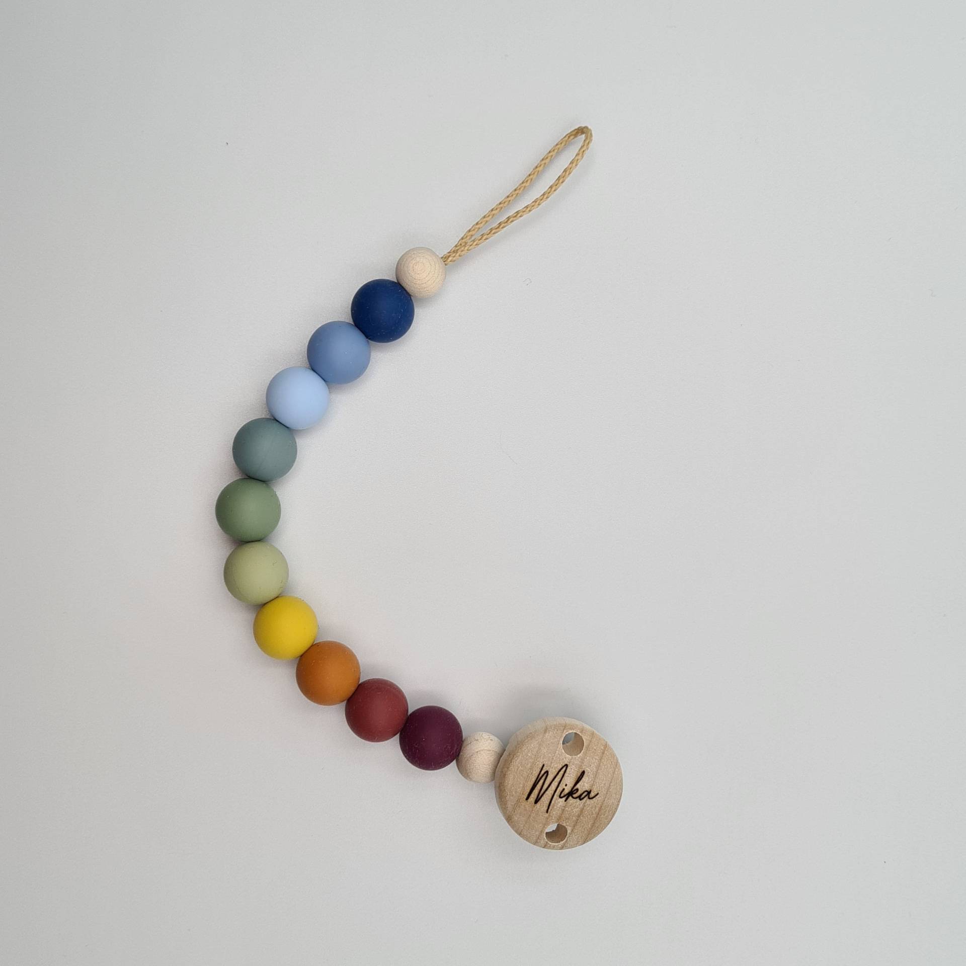 Schnullerkette Regenbogen Schnullerkette Regenbogen von Etsy - CarosBabyzauber
