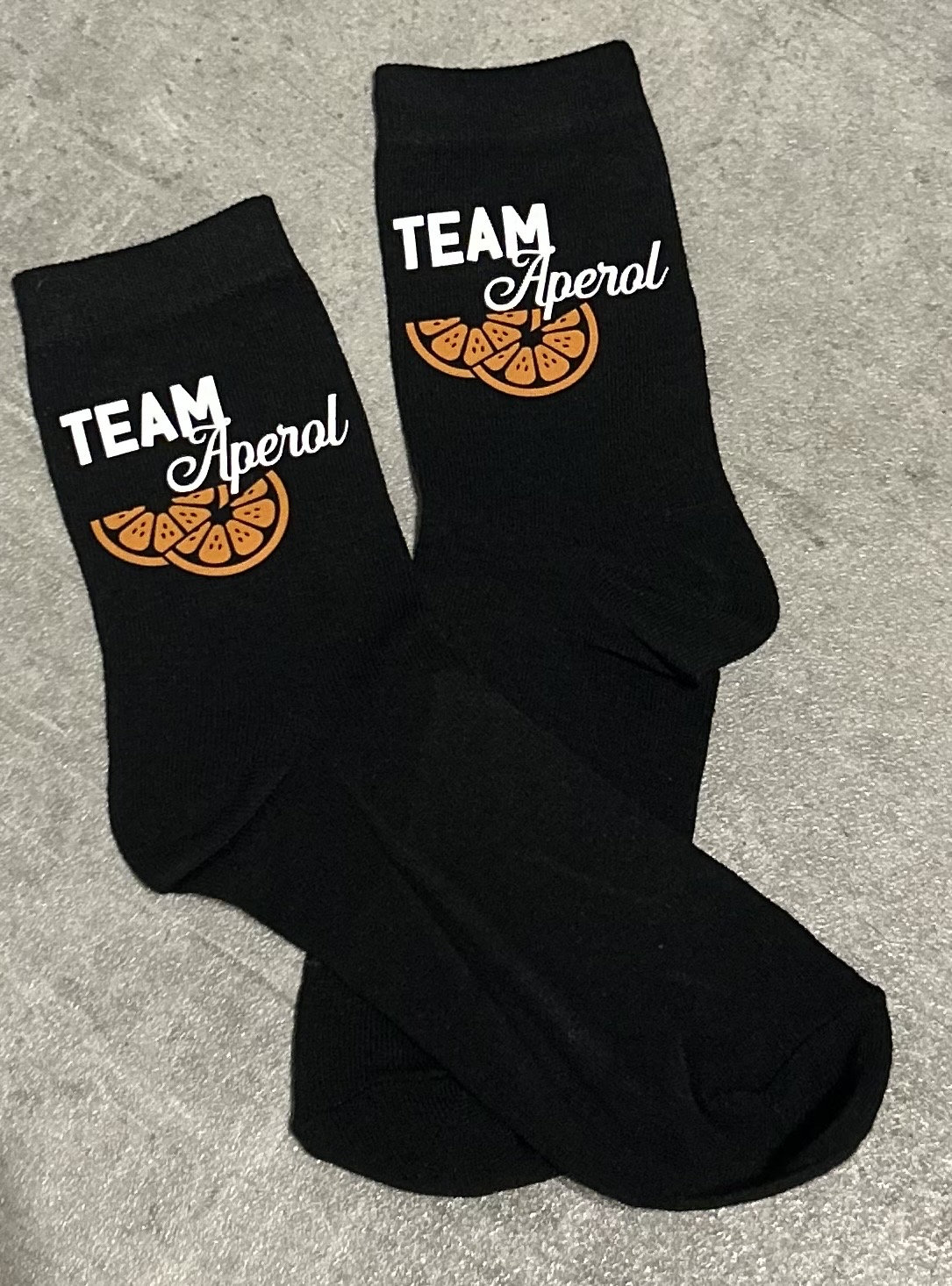 Socken „Team Aperol" Socken „Team Aperol" von Etsy - CasaMiaDesignbyCC