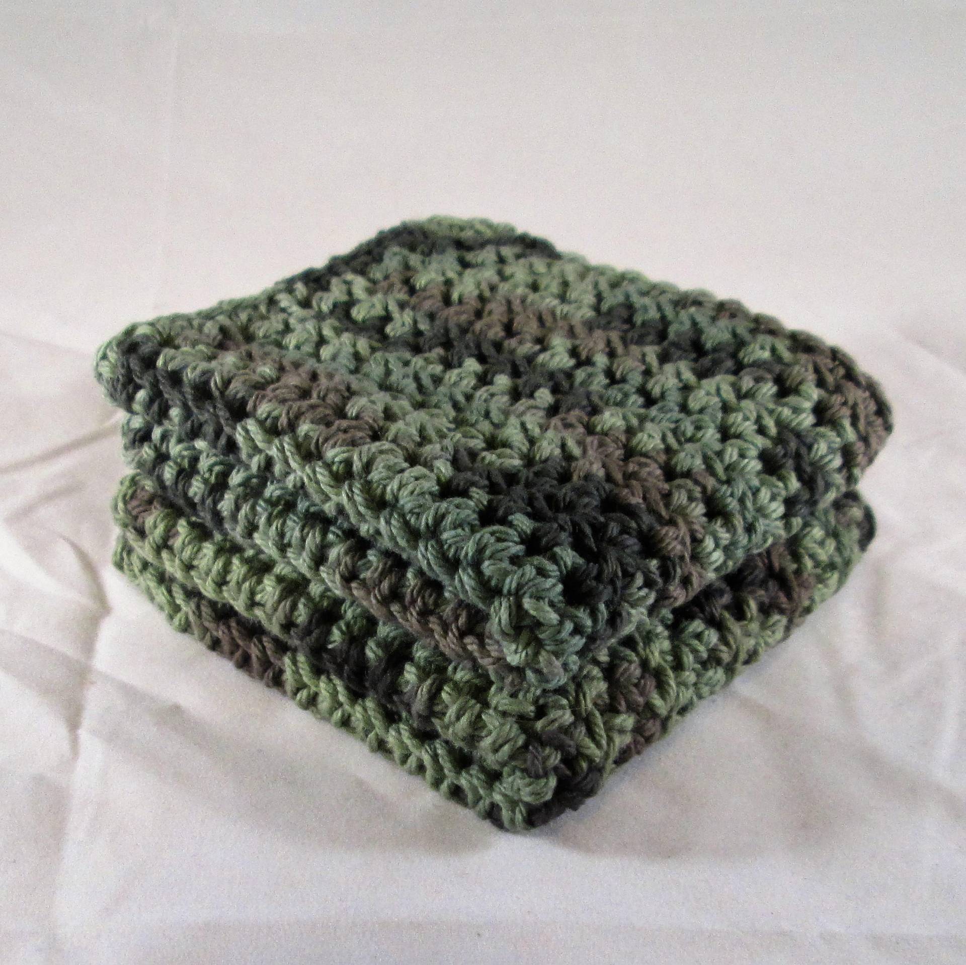 Camo Baumwolle Spa 2Er Set, Waschlappen, Häkeltuch, Geschirrtuch, Waschlappen Set von Etsy - CeciliaAnnDesigns