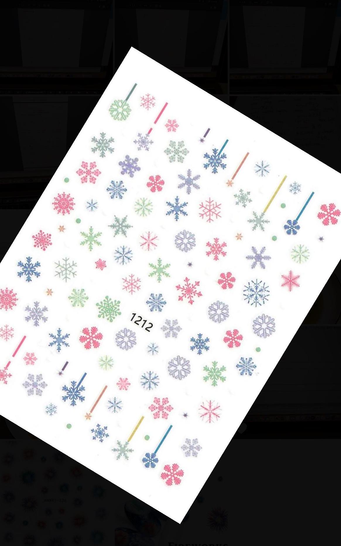3 D Bunte Schneeflocken Nail Art Selbstklebende Abziehbilder/ Winter Kunst/ Christmasart/ Geschenkideen Für Sie Ihn Kinder Zur Party 3 D Bunte Schneeflocken Nail Art Selbstklebende Abziehbilder/ Winter Kunst/ Christmasart/ Geschenkideen Für Sie Ihn Kinder Zur Party von Etsy - CelebrationCuration