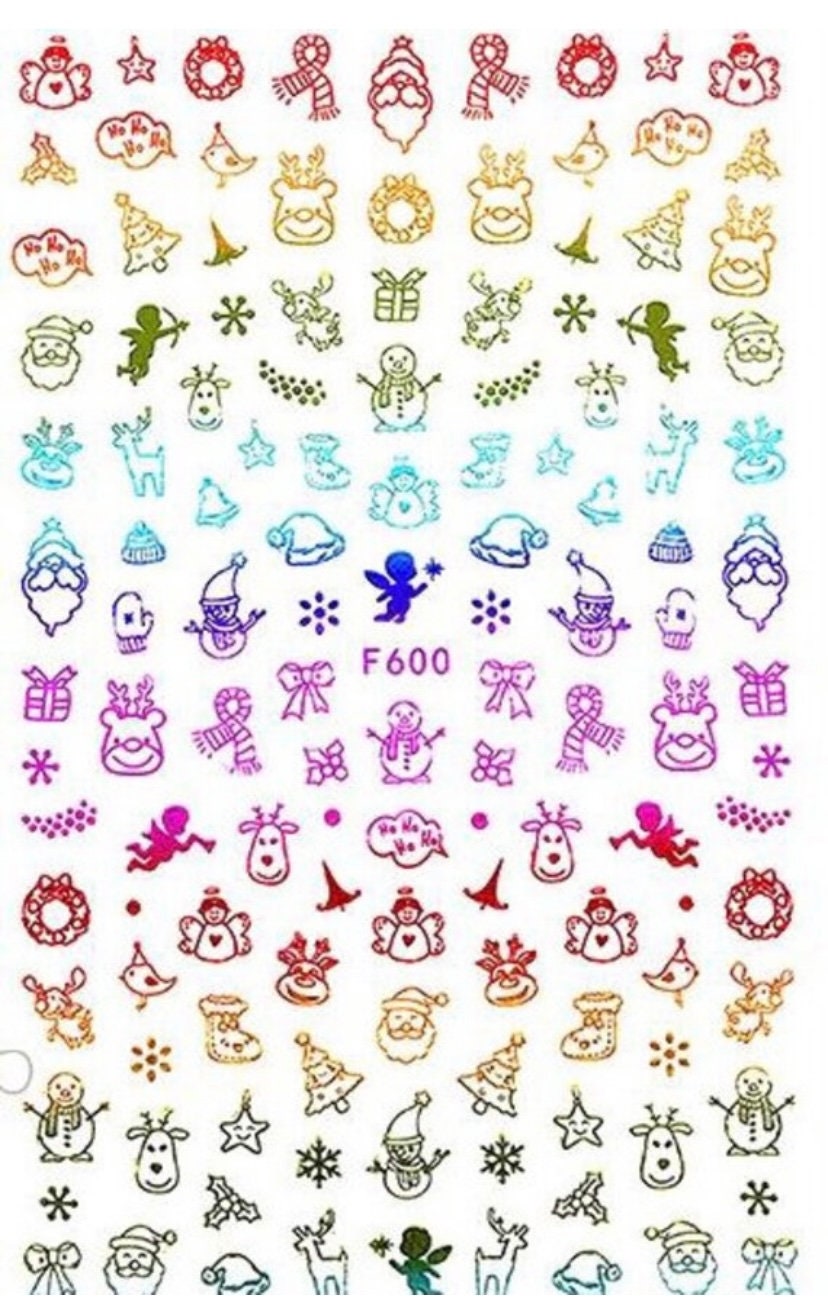 3D Weihnachten Rentier Hirschhorn, Weihnachtsmann, Schneemann, Schneeflocke/Farbig Gold Selbstklebende Nail Art Sticker Geschenkidee Für Sie Party 3D Weihnachten Rentier Hirschhorn, Weihnachtsmann, Schneemann, Schneeflocke/Farbig Gold Selbstklebende Nail Art Sticker Geschenkidee Für Sie Party von Etsy - CelebrationCuration