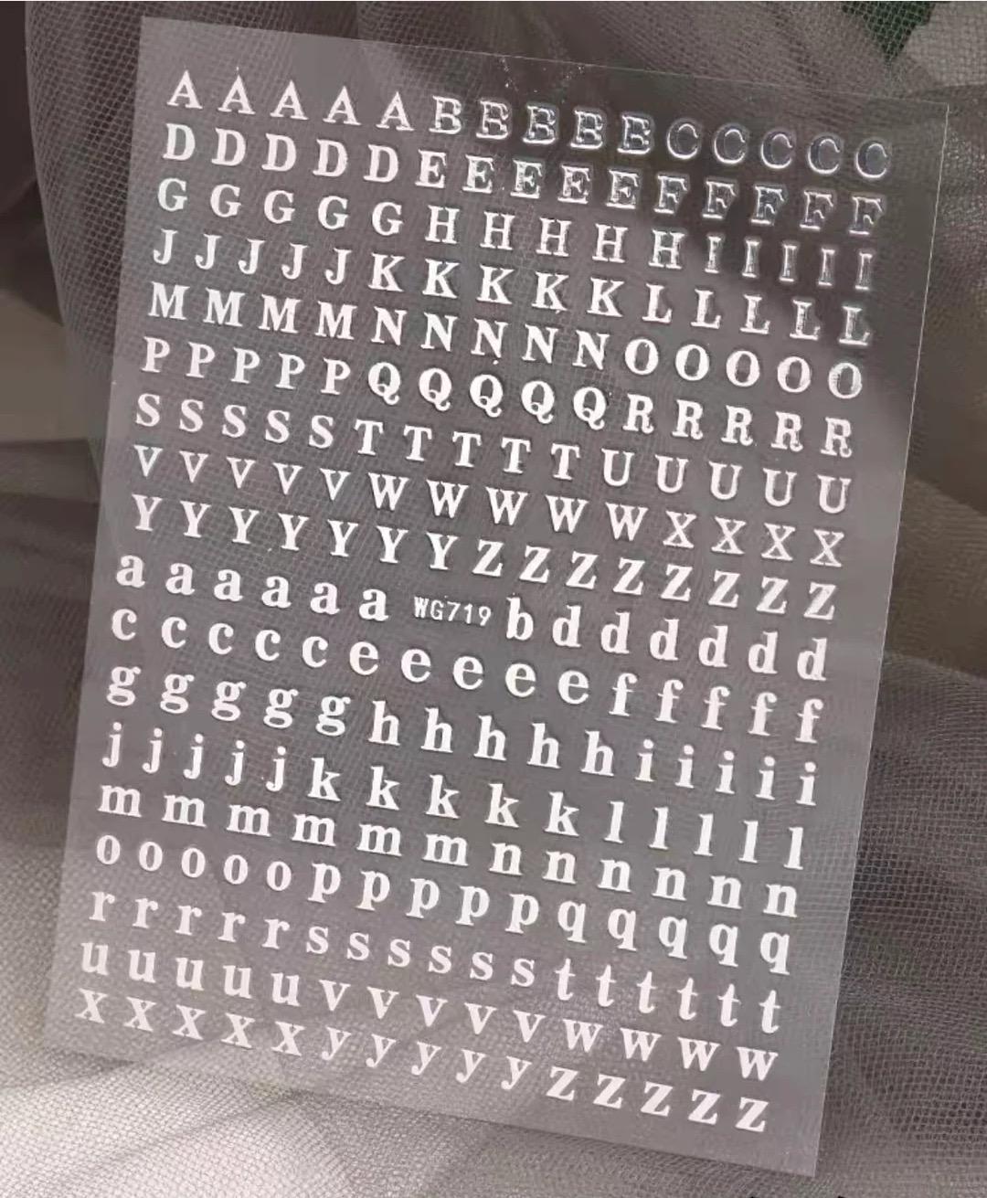 Fancy Buchstaben Aufkleber/3D Alphabet Nagelsticker Geschenkideen Für Sie Ihn Kinder Fancy Buchstaben Aufkleber/3D Alphabet Nagelsticker Geschenkideen Für Sie Ihn Kinder von Etsy - CelebrationCuration