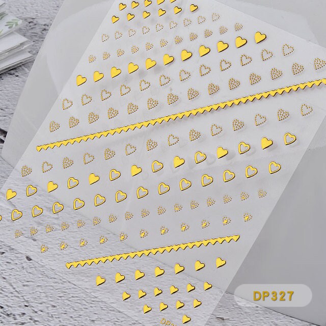 Goldene Herz Nagelsticker Goldene Herz Nagelsticker von Etsy - CelebrationCuration