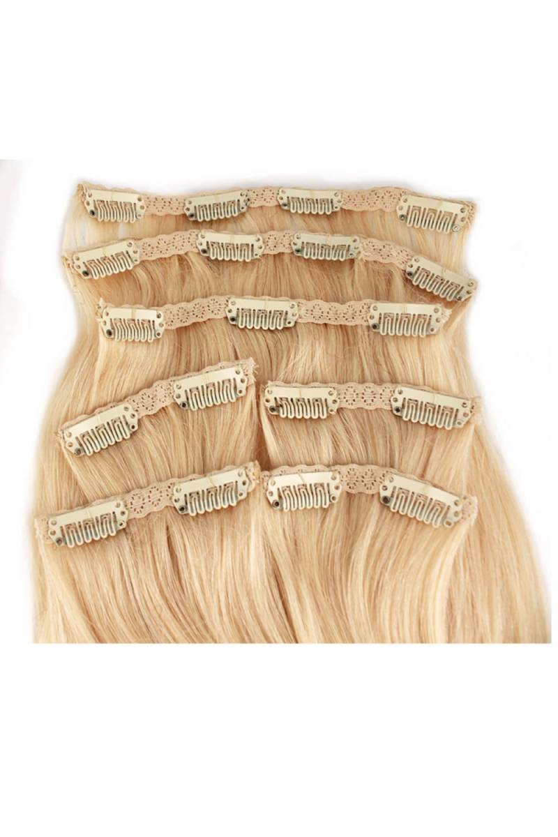 Platinblond Clip in Echthaar, Farbe #613 von Etsy - CelebrityStrandsPLUS
