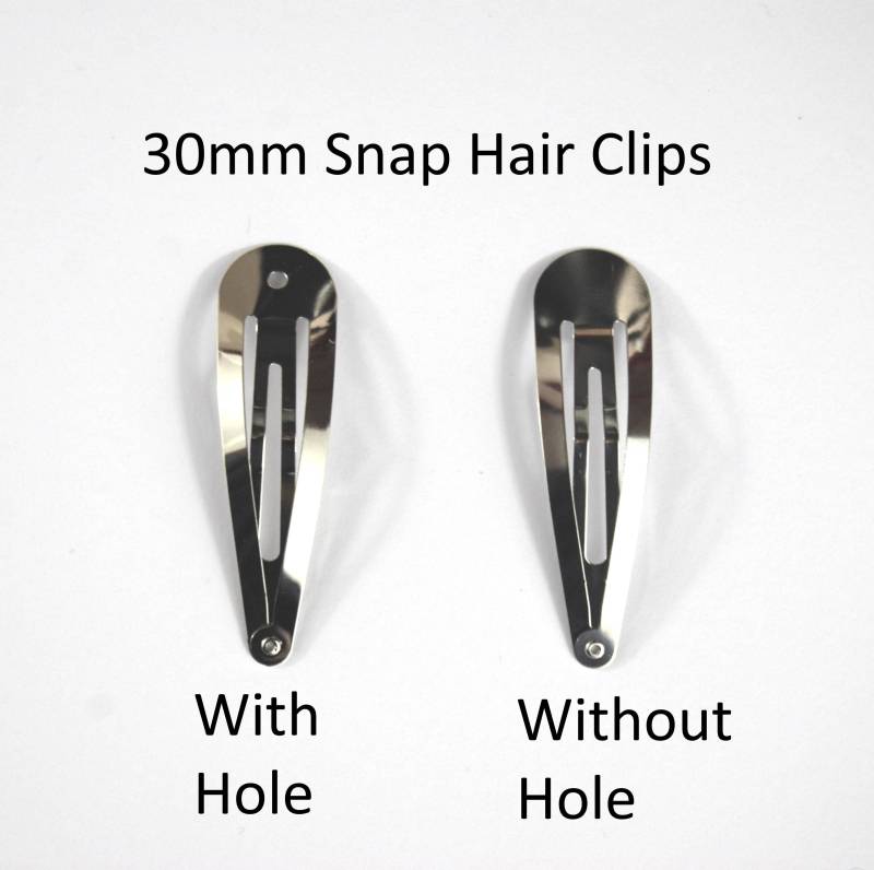30mm Snap Haarspange - Wahlweise Mit Oder Ohne Loch-Sleepy Bendies-styling Haar -Von Handwerkern Und Schmuckmachern Als Basis Für Designs Verwendet von Etsy - CelloexpressBags