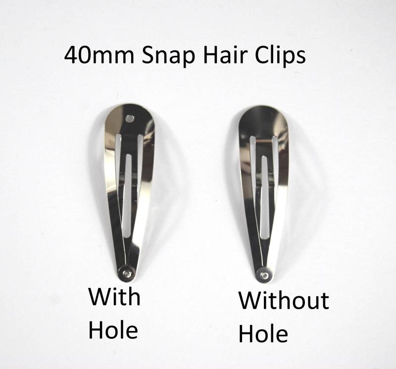 40mm Snap Haarspange - Wahlweise Mit Oder Ohne Loch-Sleepy Bendies-styling Haar -Von Handwerkern Und Schmuckmachern Als Basis Für Designs Verwendet von Etsy - CelloexpressBags
