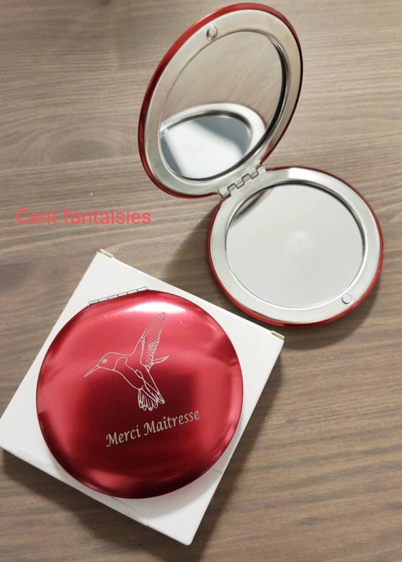 Personalisierter Doppelseitiger Metallspiegel Mit Lasergravur, Nachrichtenzeichnung, Weihnachtsgeschenk, Jahresende, Muttertag von Etsy - CentFantaisies