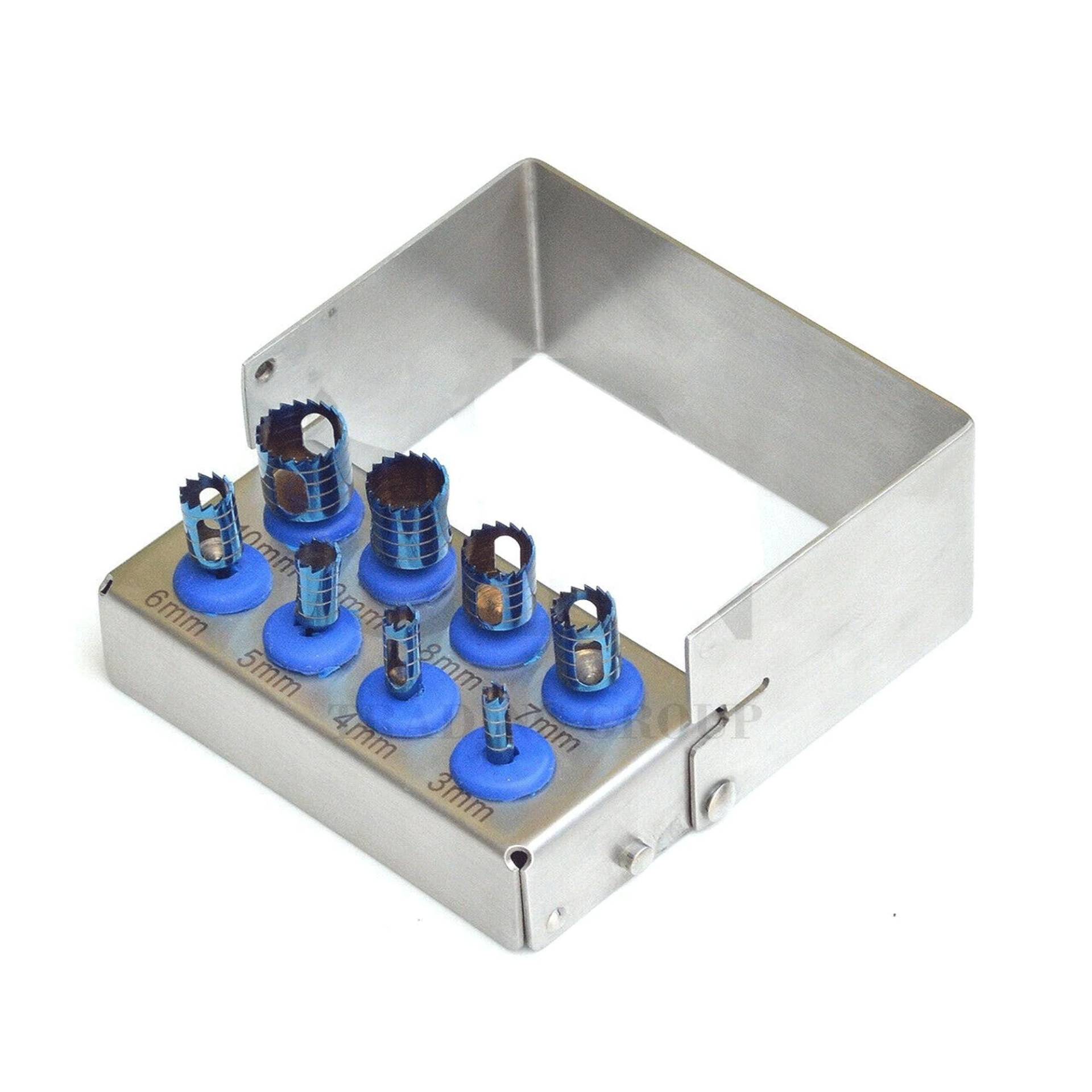 Zahnimplantat Trepanbohrer Kit - Titanblau Beschichtetes, 8-Teiliges Set + Metallhalter Zahnimplantat Trepanbohrer Kit - Titanblau Beschichtetes, 8-Teiliges Set + Metallhalter von Etsy - CentralSurgicalShop