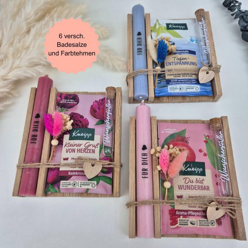 Kleines Geschenk Geburtstag Muttertag Freundin Für Frau Badesalz Dankeschön Von Herzen Kleine Auszeit Geldgeschenk Mit Gruß von Etsy - ChailexCreativStudio