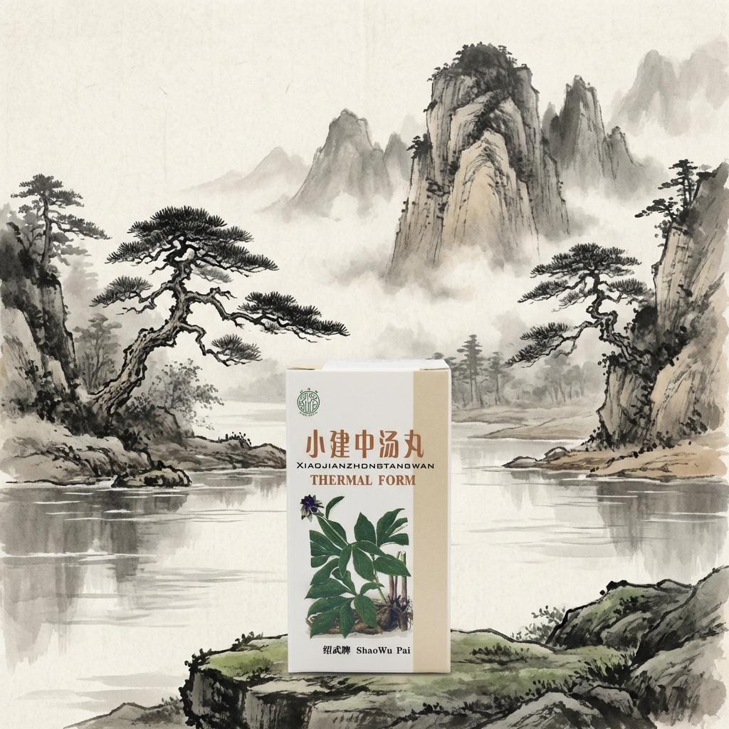 xiao Jian Zhong Tang Wan - Thermal Form Tcm Kräuterrezeptur -Shao Wu Pai Brand 小建中汤丸 Teepillen von Etsy - ChangTrader