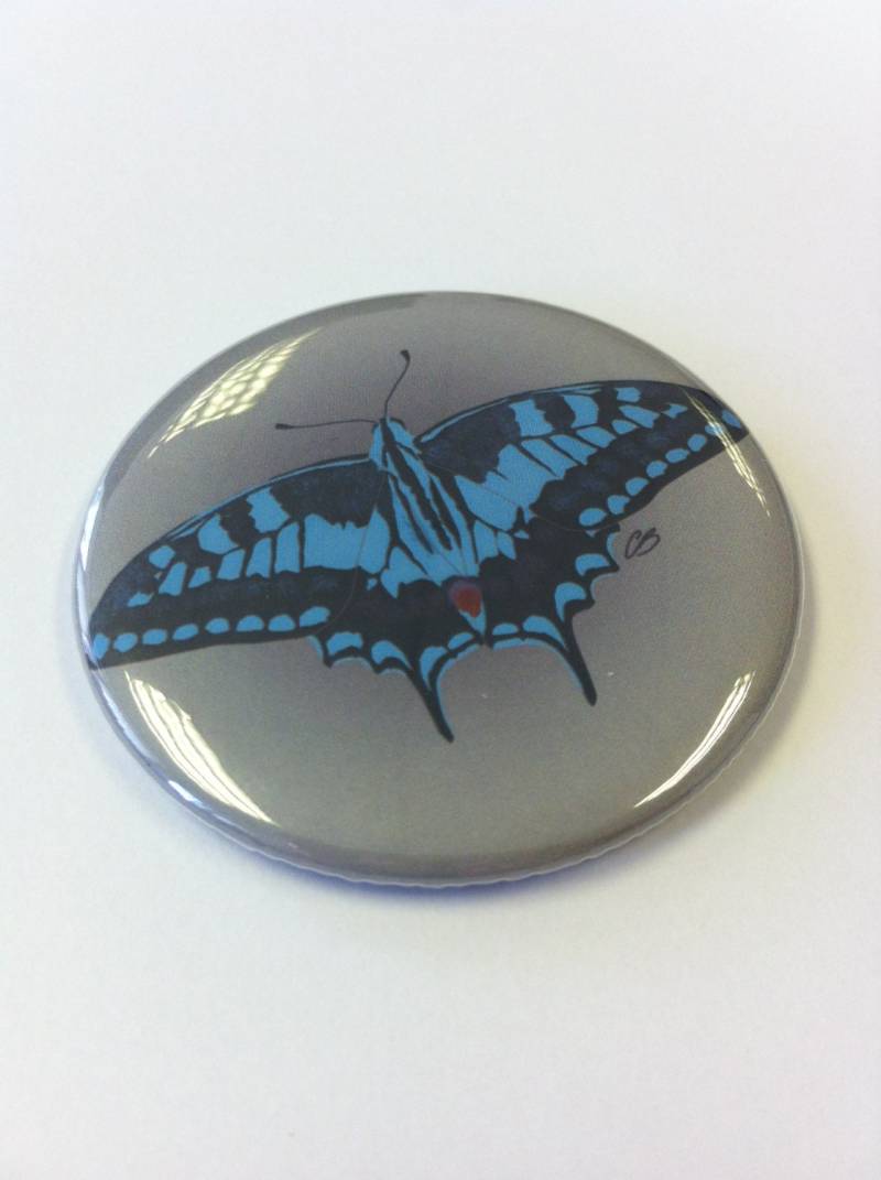 Blauer Schmetterling - Taschenspiegel von Etsy - CharlieBuckleyDesign