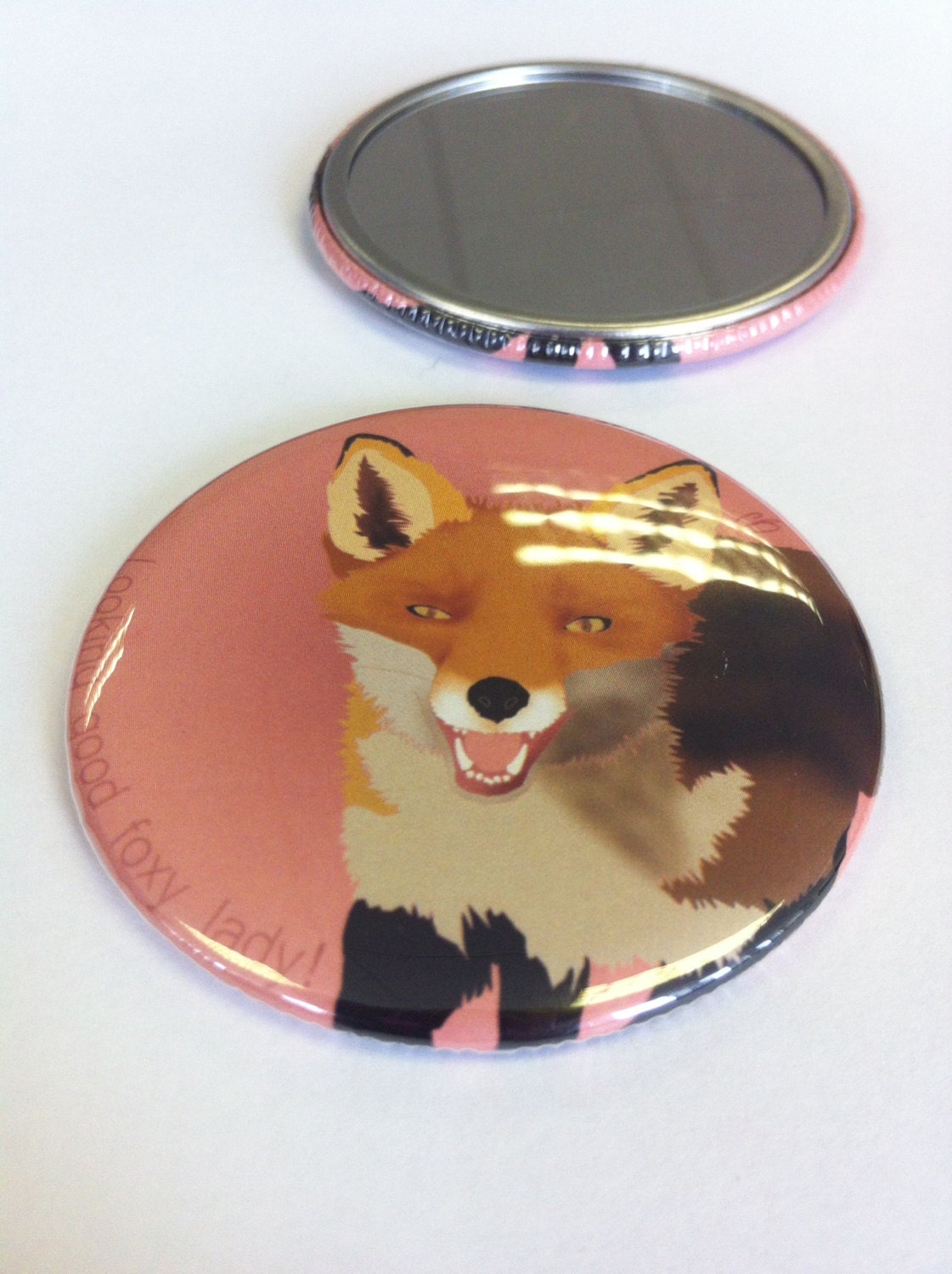 Fox-Taschenspiegel von Etsy - CharlieBuckleyDesign
