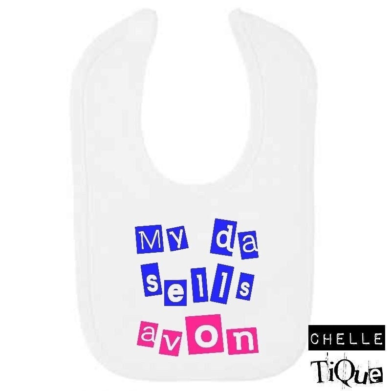 My Da Verkauft Avon Baby Lätzchen // Nordirland, Geschenk, Beltz, Norn Iron, New Dad, Vatertag von Etsy - ChelletiqueNI