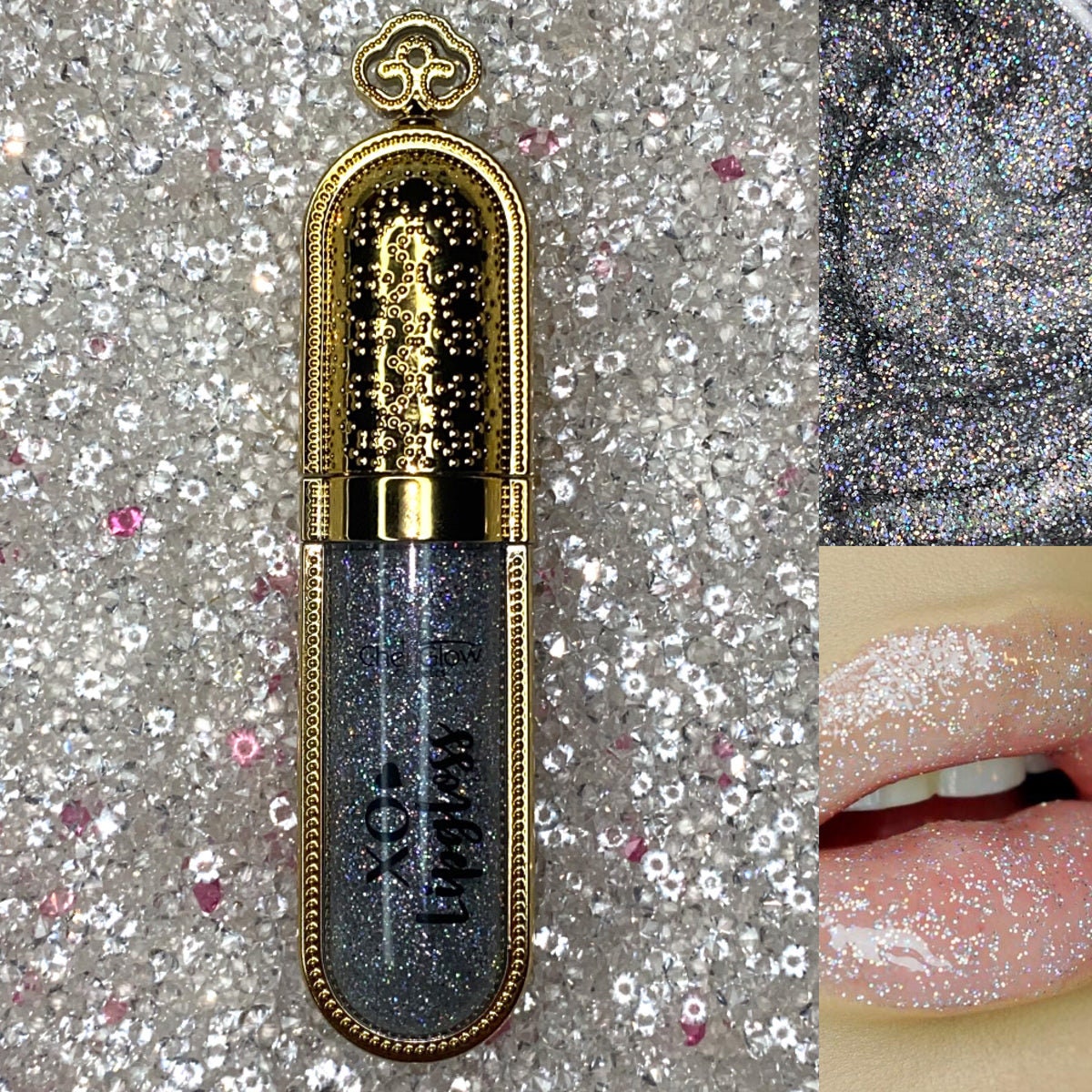 Holografisch Hübscher Lipgloss, Hologloss, Glitzerlipgloss, Glänzende Lippen, Silberglitzerglanz, Mehrfarbiger Glitzerlipgloss Holografisch Hübscher Lipgloss, Hologloss, Glitzerlipgloss, Glänzende Lippen, Silberglitzerglanz, Mehrfarbiger Glitzerlipgloss von Etsy - CheriGlowCreations
