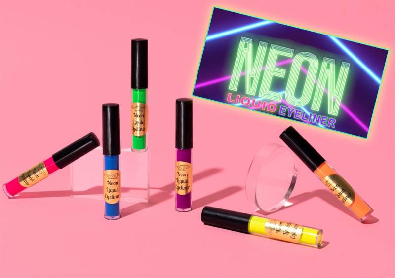 Neon Liquid Eyeliners - Wasserfest, Wischfest. Pink, Gelb, Orange, Grün, Blau, Lila, Eyeliner, Neon Eye Liner, Schwarzlicht Reac von Etsy - CheriGlowCreations