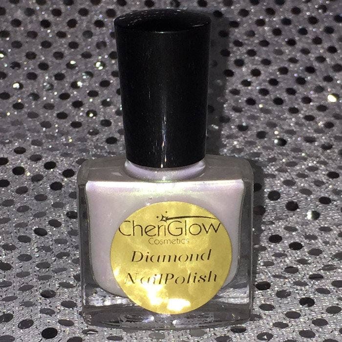 Sonnenfinsternis Diamant Nagellack - Schillernde Duo Chrom Lange Tragen, Nagellack, Frostigen Gold/Grün Nägel von Etsy - CheriGlowCreations