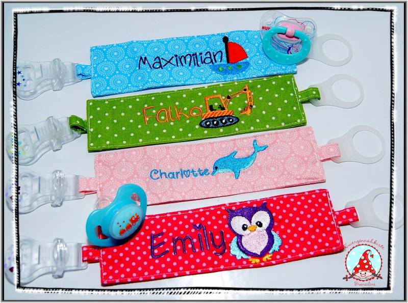 Schnullerband Mit Name Und Motiv von Etsy - CheyennenShop