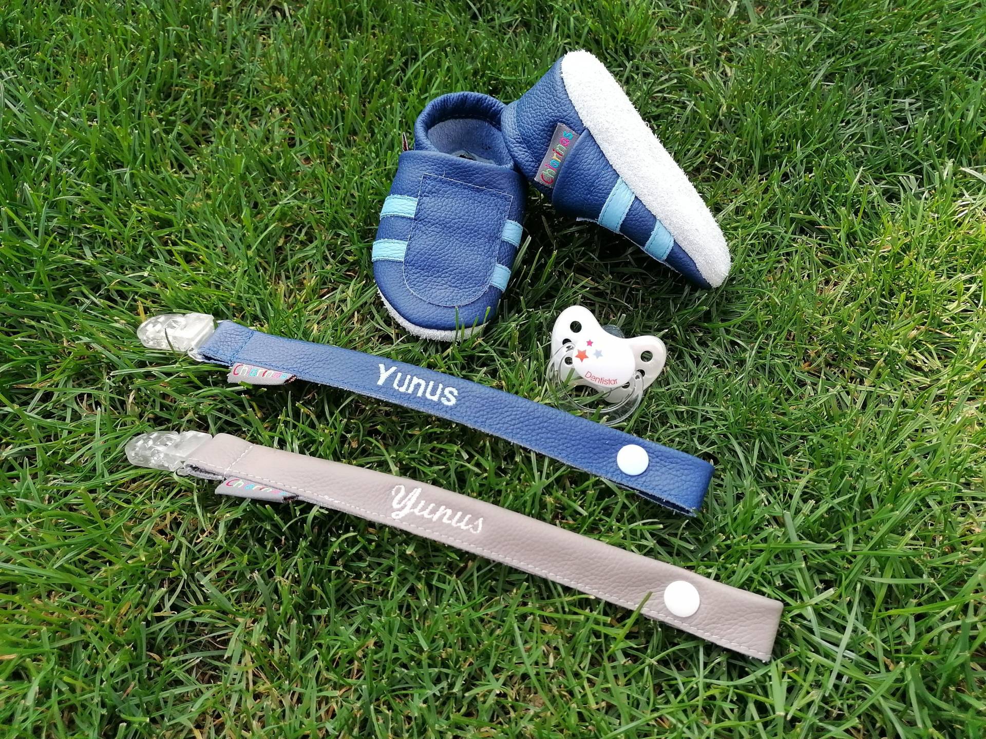 Schnullerband Aus Leder Mit Personalisierung, Stickdatei, Schnullerkette, Kam Snaps, Schnuller, Befestigung, Sicherheitsclip von Etsy - ChiarinasShop