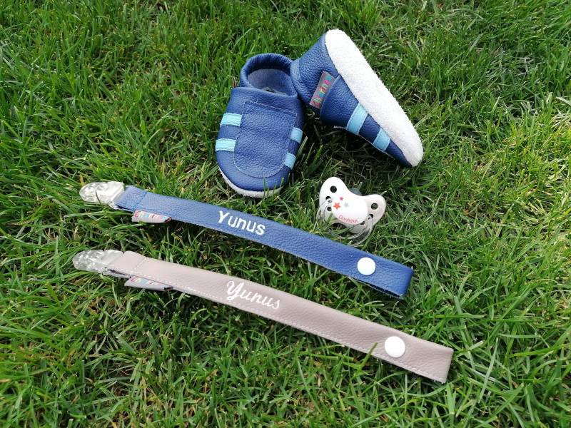 Schnullerband Aus Leder Mit Personalisierung, Stickdatei, Schnullerkette, Kam Snaps, Schnuller, Befestigung, Sicherheitsclip von Etsy - ChiarinasShop