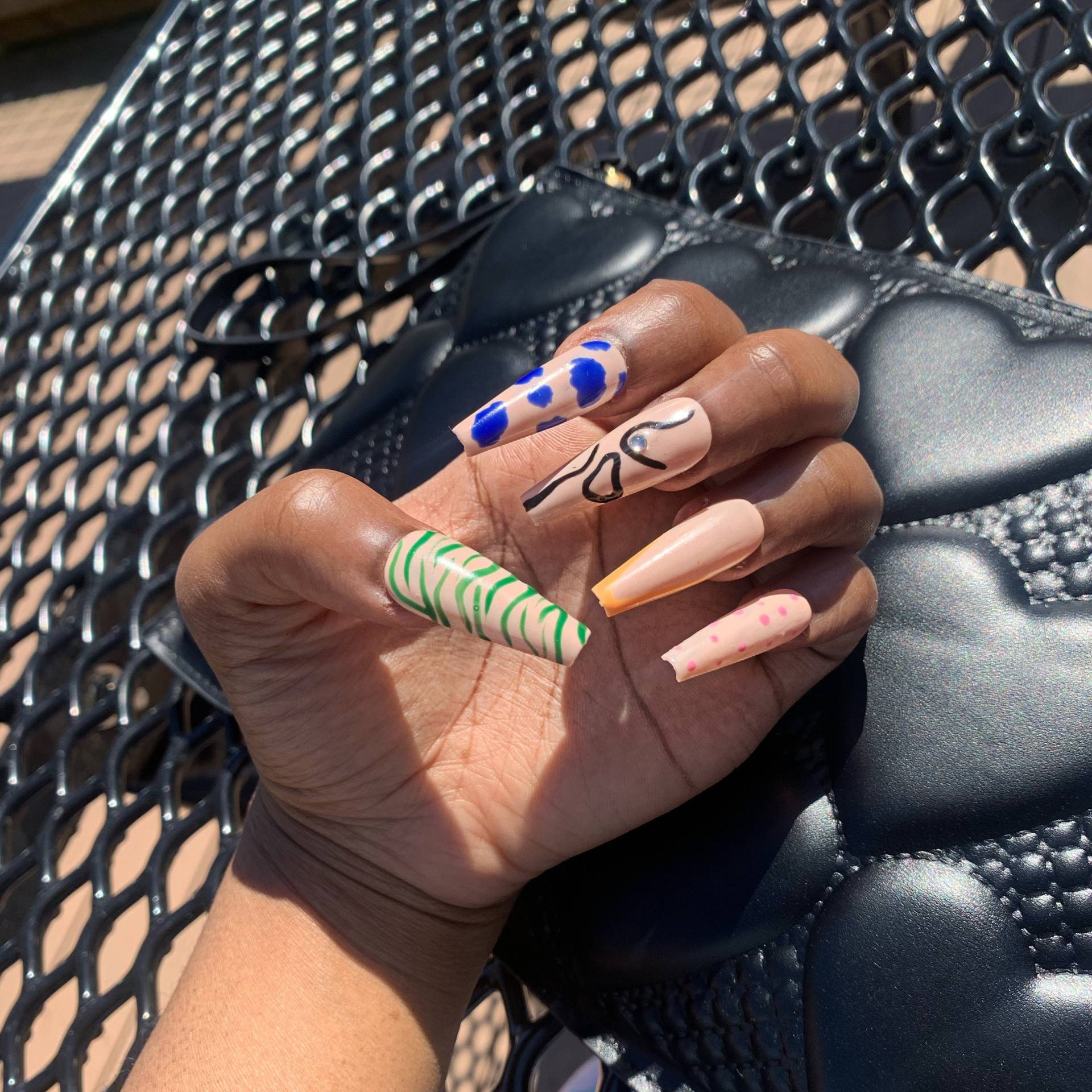 Let's Abstract Press On Nails Let's Abstract Press On Nails von Etsy - ChicObsessionsStudio