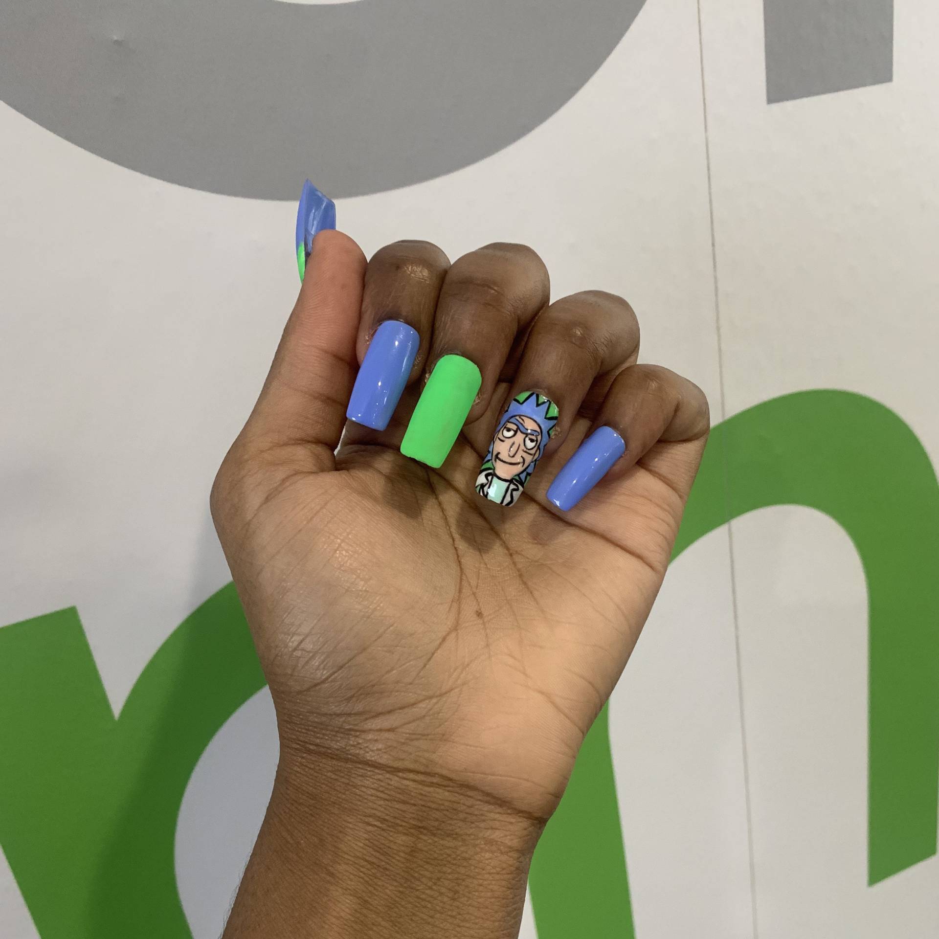 Rick & Morty Press On Nails Rick & Morty Press On Nails von Etsy - ChicObsessionsStudio