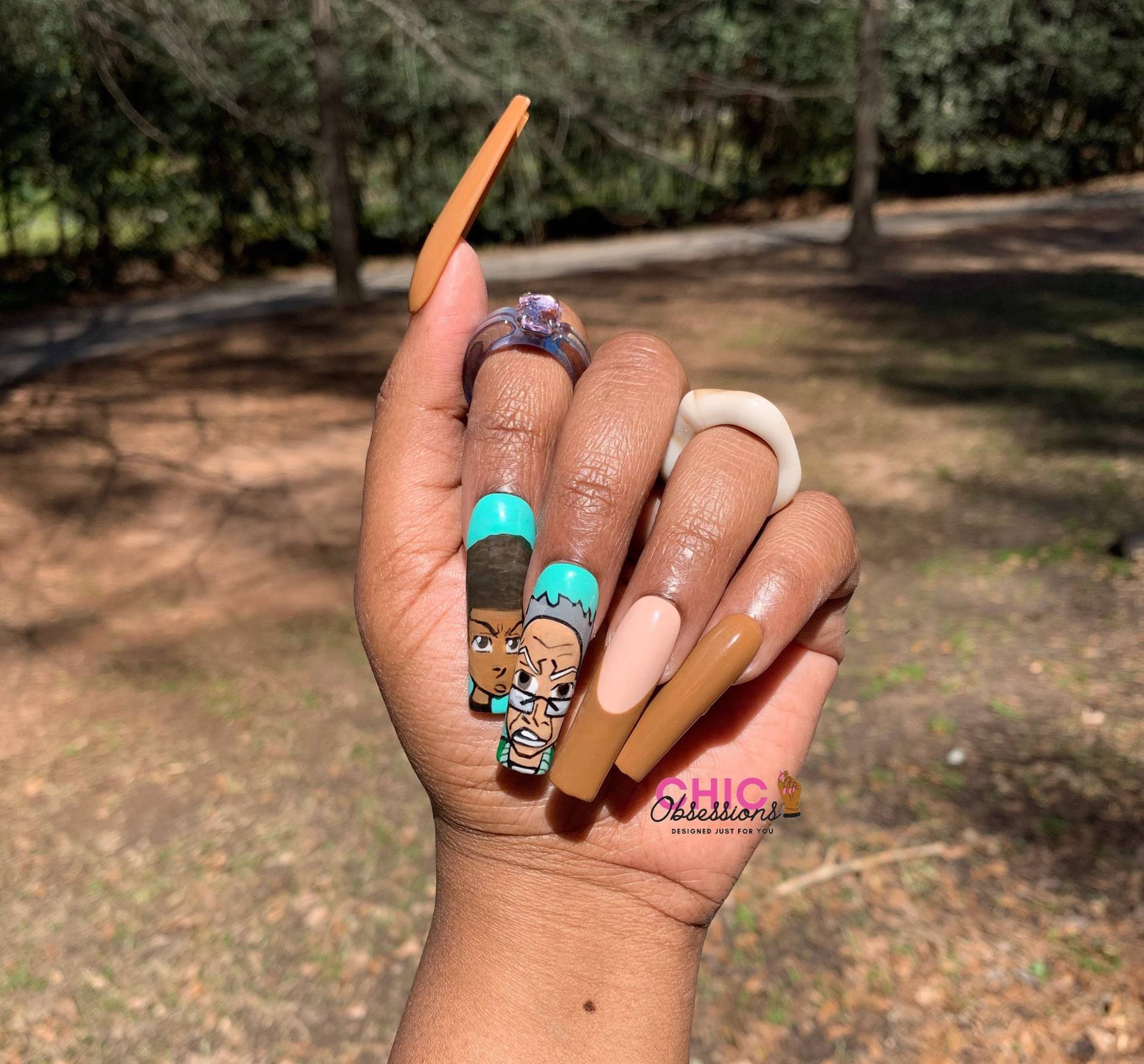 The Boondocks Press On Nails The Boondocks Press On Nails von Etsy - ChicObsessionsStudio