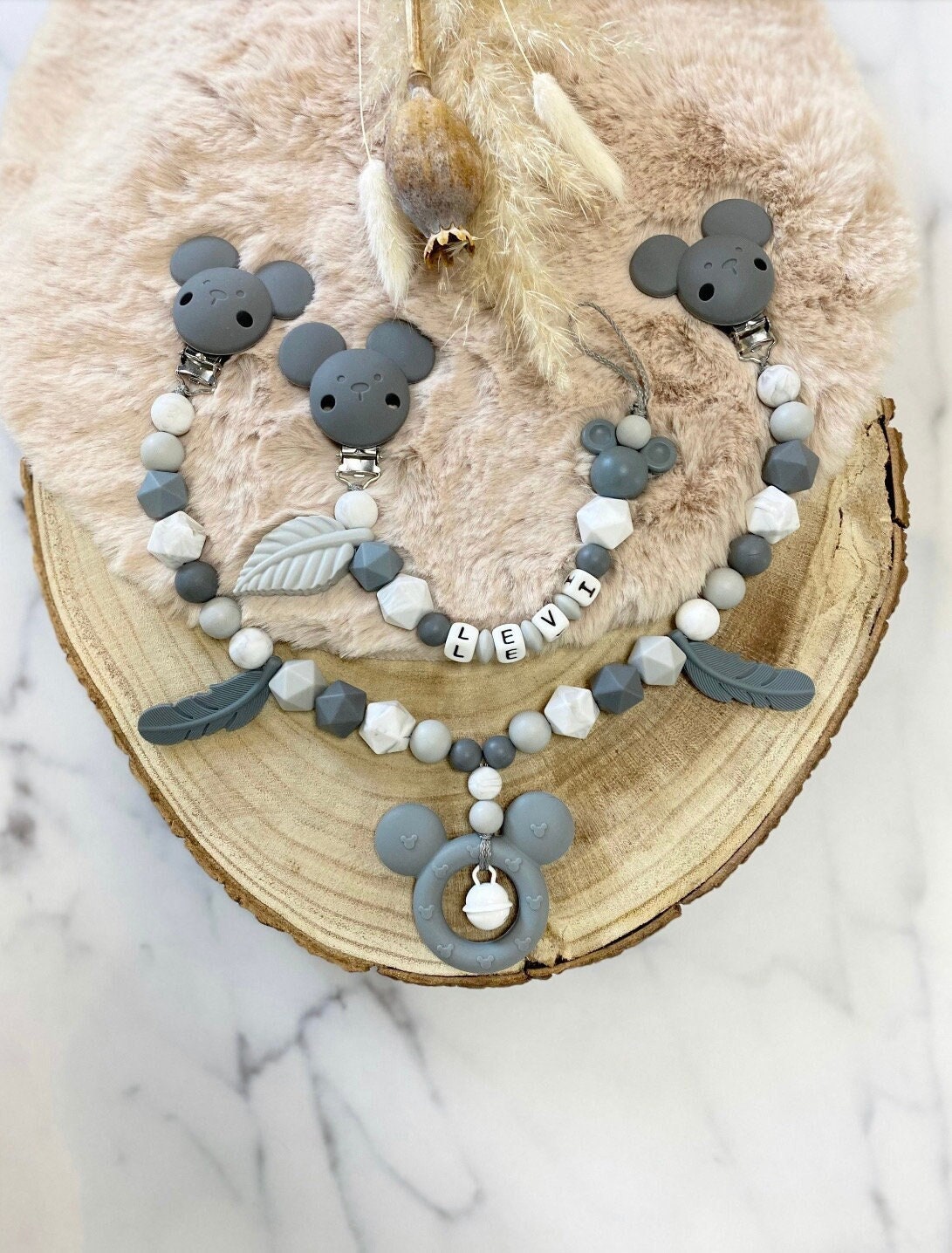 Schnullerkette Mit Name Kinderwagenkette Set Personalisiert Junge Maus Dunkel Grau Marmor Hell Schnullerkette Mit Name Kinderwagenkette Set Personalisiert Junge Maus Dunkel Grau Marmor Hell von Etsy - ChriluzaShop