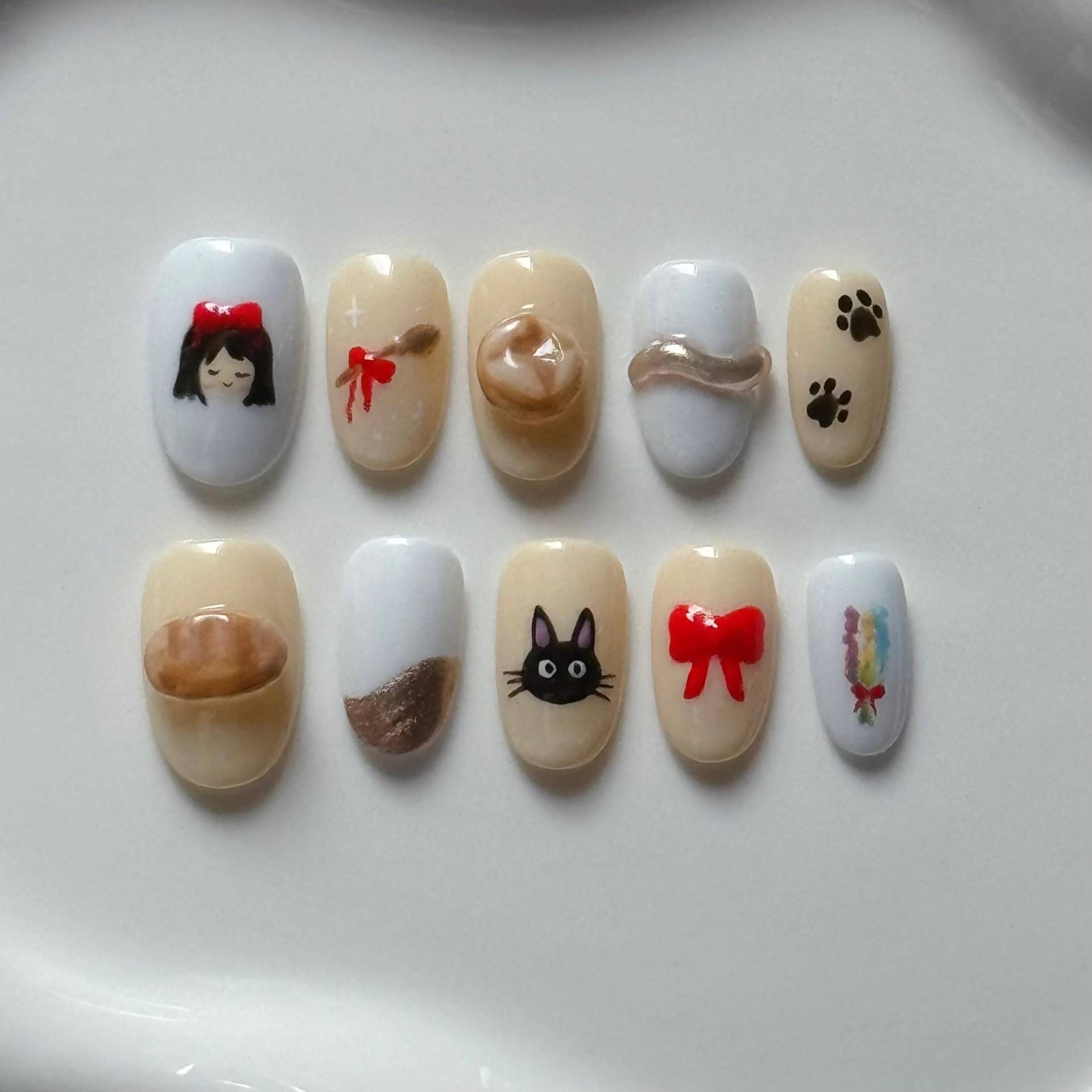 Hexenbäckerei Press On Nails | 10 Drücken Sie Auf Die Nägel Maßgeschneidert Hexenbäckerei Press On Nails | 10 Drücken Sie Auf Die Nägel Maßgeschneidert von Etsy - ChubbyFishStudio