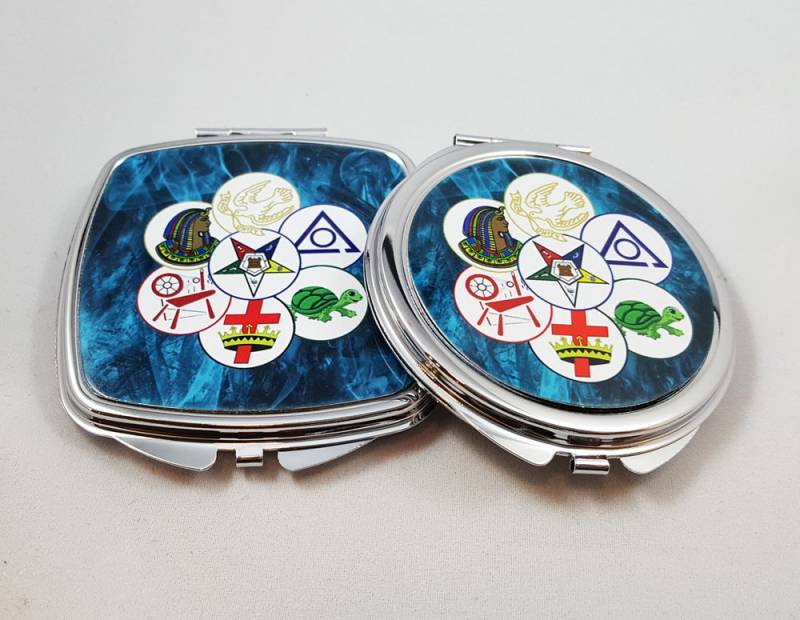 Freimaurer Damen Kompakte Spiegel, Oes Personalisierte Handspiegel, Bridesmade Geschenke, Einzigartige Weihnachtsgeschenke von Etsy - ClassicDesignsGifts