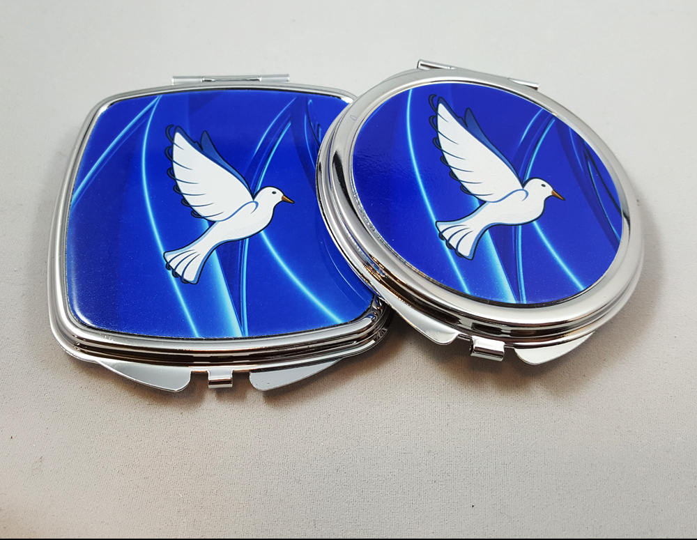 Königsblaue Und Weiße Taschenspiegel Mit Taube, Personalisierte Taschenspiegel, Brautjungfer Geschenke, Einzigartige Geschenke von Etsy - ClassicDesignsGifts