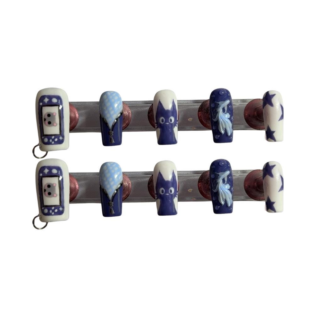 Handgefertigte Gamer Press-On Nägel Set von Etsy - Clawturenailz