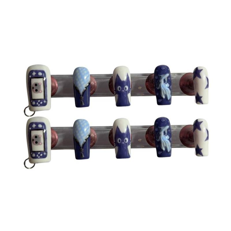 Handgefertigte Gamer Press-On Nägel Set von Etsy - Clawturenailz