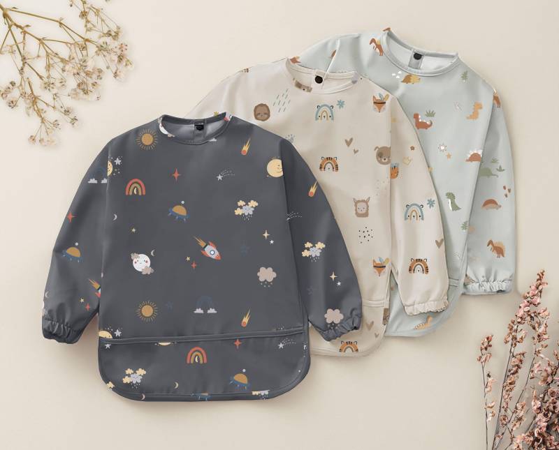 Ärmellätzchen Mit Auffangtasche Für Dein Baby Und Kleinkind Aus Recyceltem Polyester von Etsy - CleoNoah