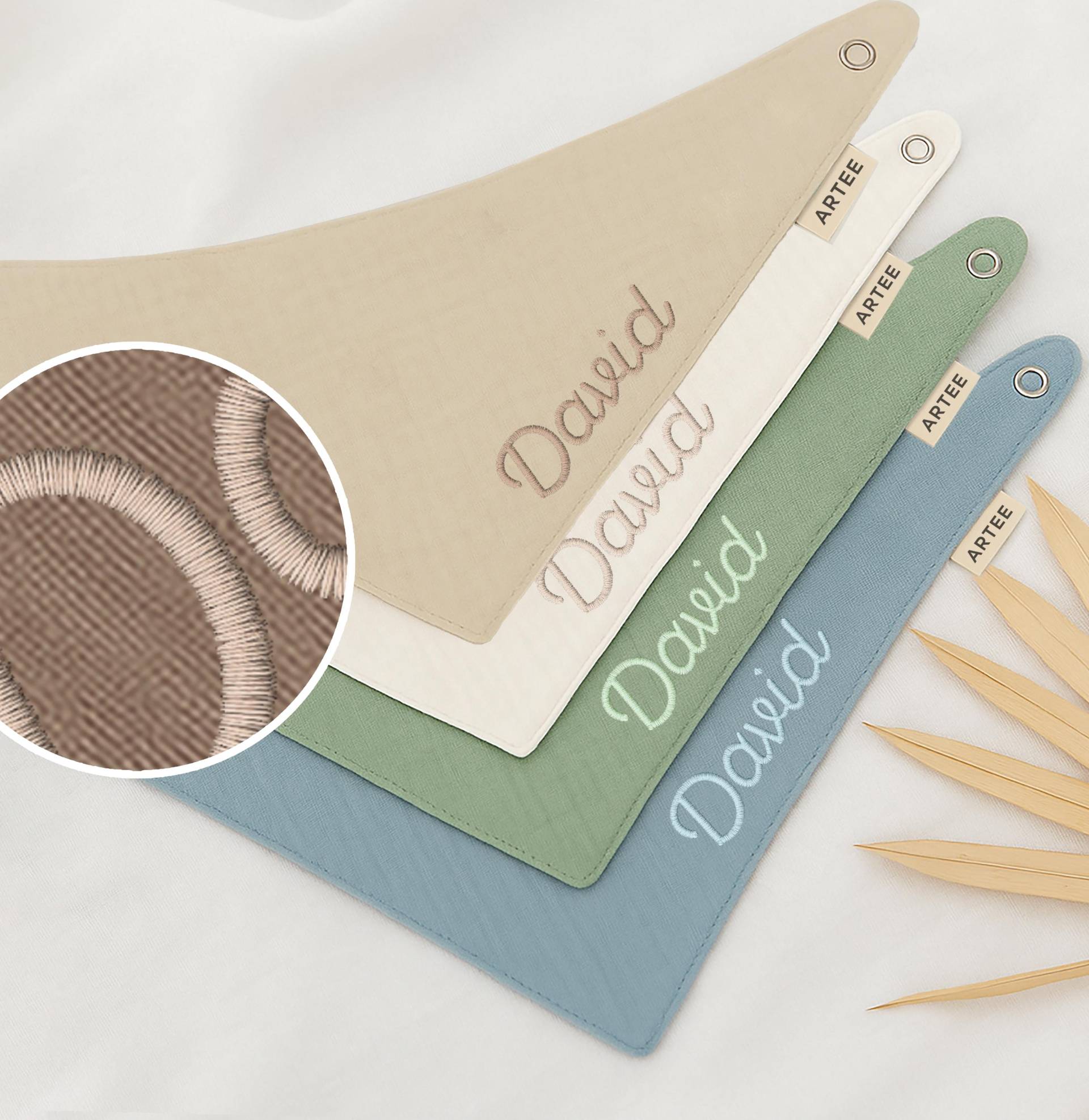 Bestickte Halstücher 4 Oder 1 Stück Bestickt Personalisiert Mit Musselin Baby Und Kleinkind Dreieckstücher Baumwolle Lätzchen, Geschenk Bestickte Halstücher 4 Oder 1 Stück Bestickt Personalisiert Mit Musselin Baby Und Kleinkind Dreieckstücher Baumwolle Lätzchen, Geschenk von Etsy - CleoNoah