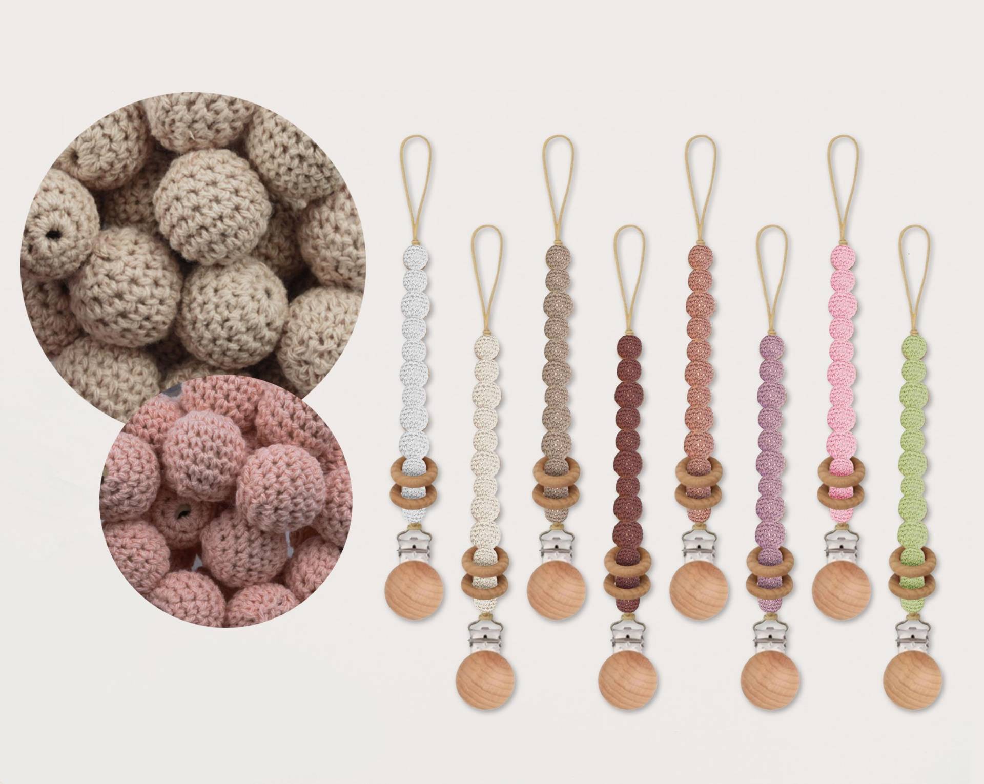 Schnullerkette Mit Häkelperlen Optional Personalisation Personalisierung Vornamen Namen Geschenk Geburt Taufe Gravur Schnullerkette Mit Häkelperlen Optional Personalisation Personalisierung Vornamen Namen Geschenk Geburt Taufe Gravur von Etsy - CleoNoah