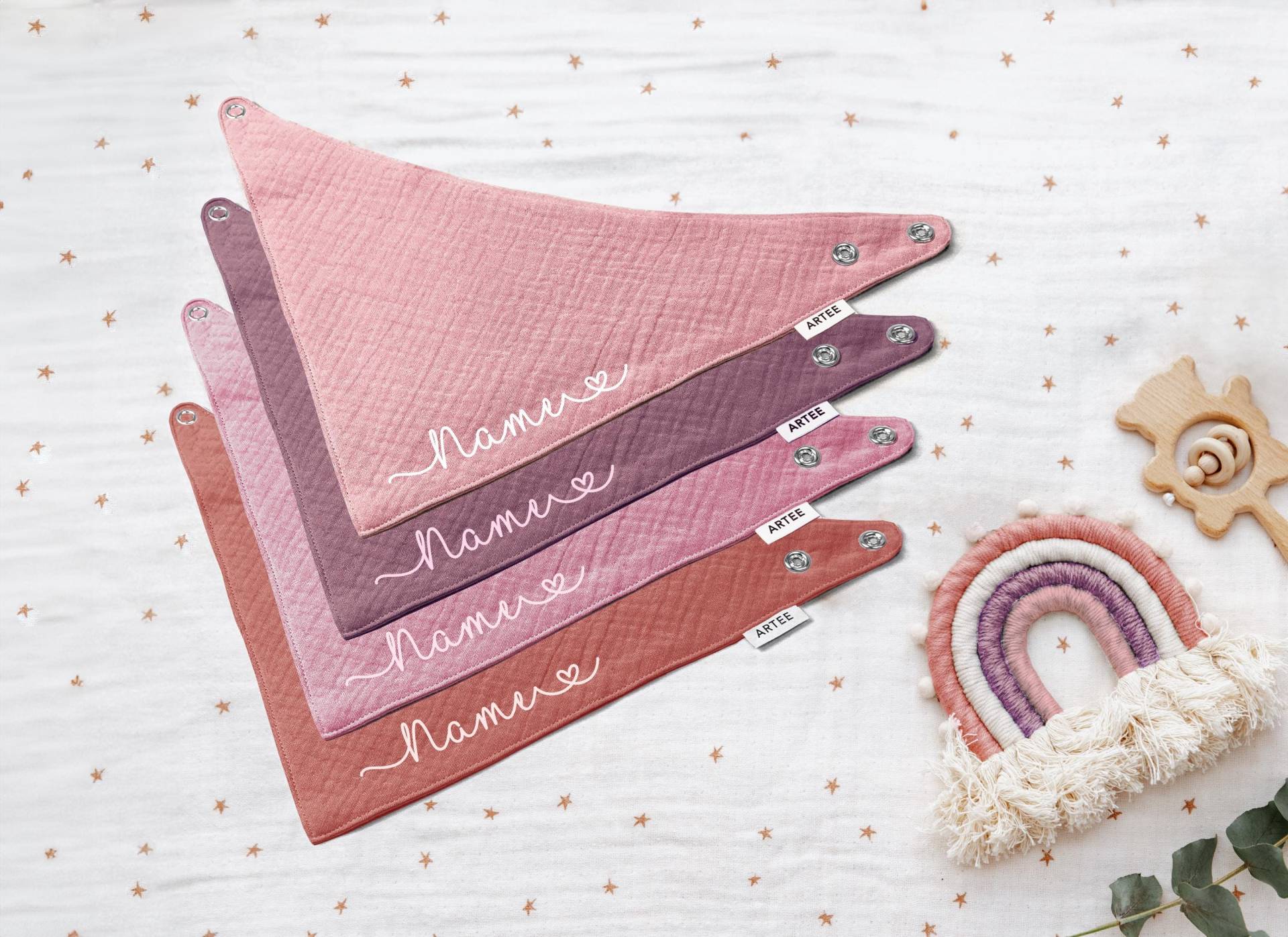 Set 4 Stück Personalisierbar Musselin Baby Und Kleinkind Halstücher Dreieckstücher Spucktücher Baumwolle Lätzchen Gaze, Geschenk Set 4 Stück Personalisierbar Musselin Baby Und Kleinkind Halstücher Dreieckstücher Spucktücher Baumwolle Lätzchen Gaze, Geschenk von Etsy - CleoNoah