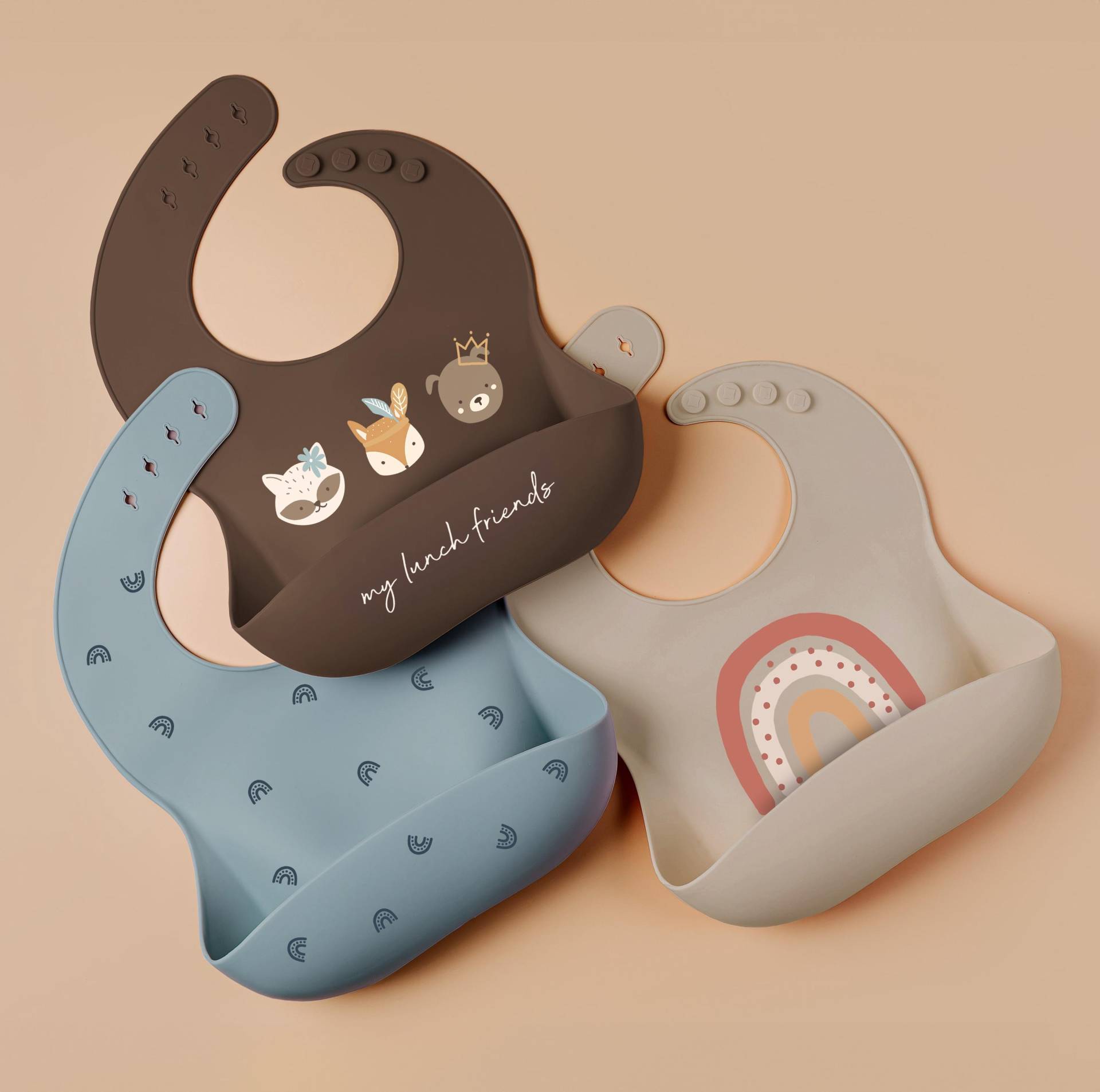 3Er Set Silikon Lätzchen Mit Auffangtasche Baby Und Kleinkind Onesize Ideal Als Geschenk Zur Geburt, Beikost Start, Taufe, Geburtstag 3Er Set Silikon Lätzchen Mit Auffangtasche Baby Und Kleinkind Onesize Ideal Als Geschenk Zur Geburt, Beikost Start, Taufe, Geburtstag von Etsy - CleoNoah