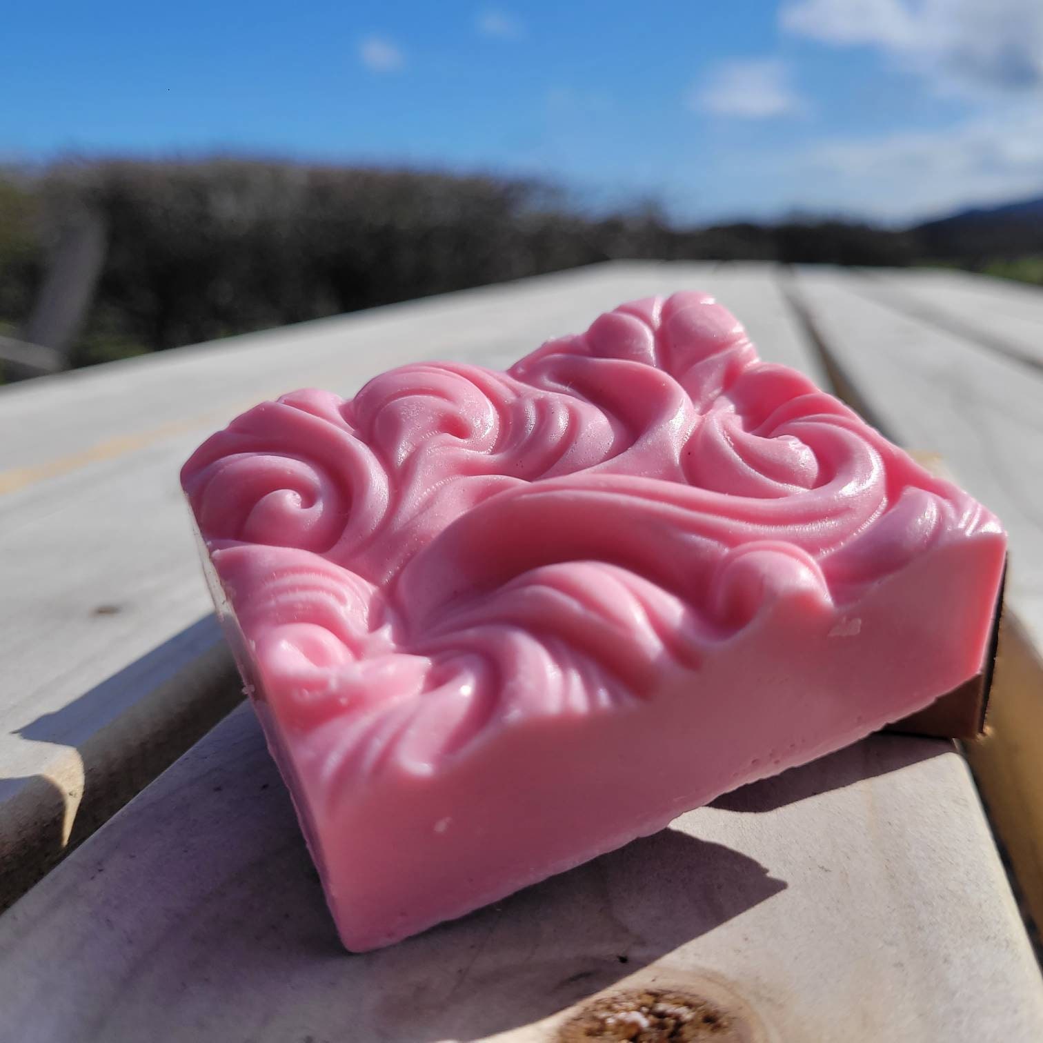 Himbeerduftende Ziegenmilch Handgemachte Seifen; 1 Große Rechteckige Leiste von Etsy - ClonoughHandmadeSoap
