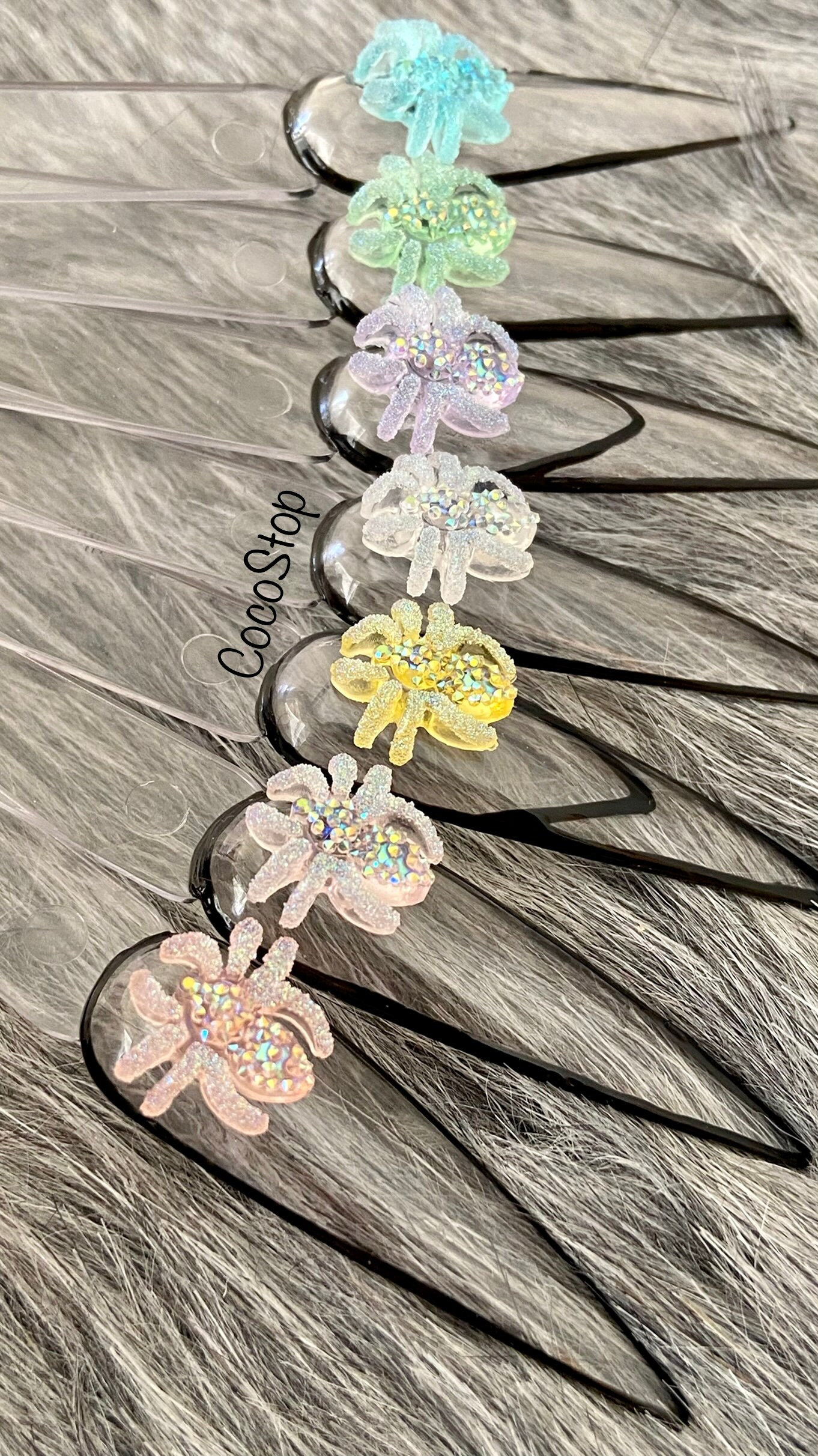 14 Stück Bling Kristall Trimmer Spinne 3D Nagel Charms Halloween Nail Art Design 14 Stück Bling Kristall Trimmer Spinne 3D Nagel Charms Halloween Nail Art Design von Etsy - CocoStop