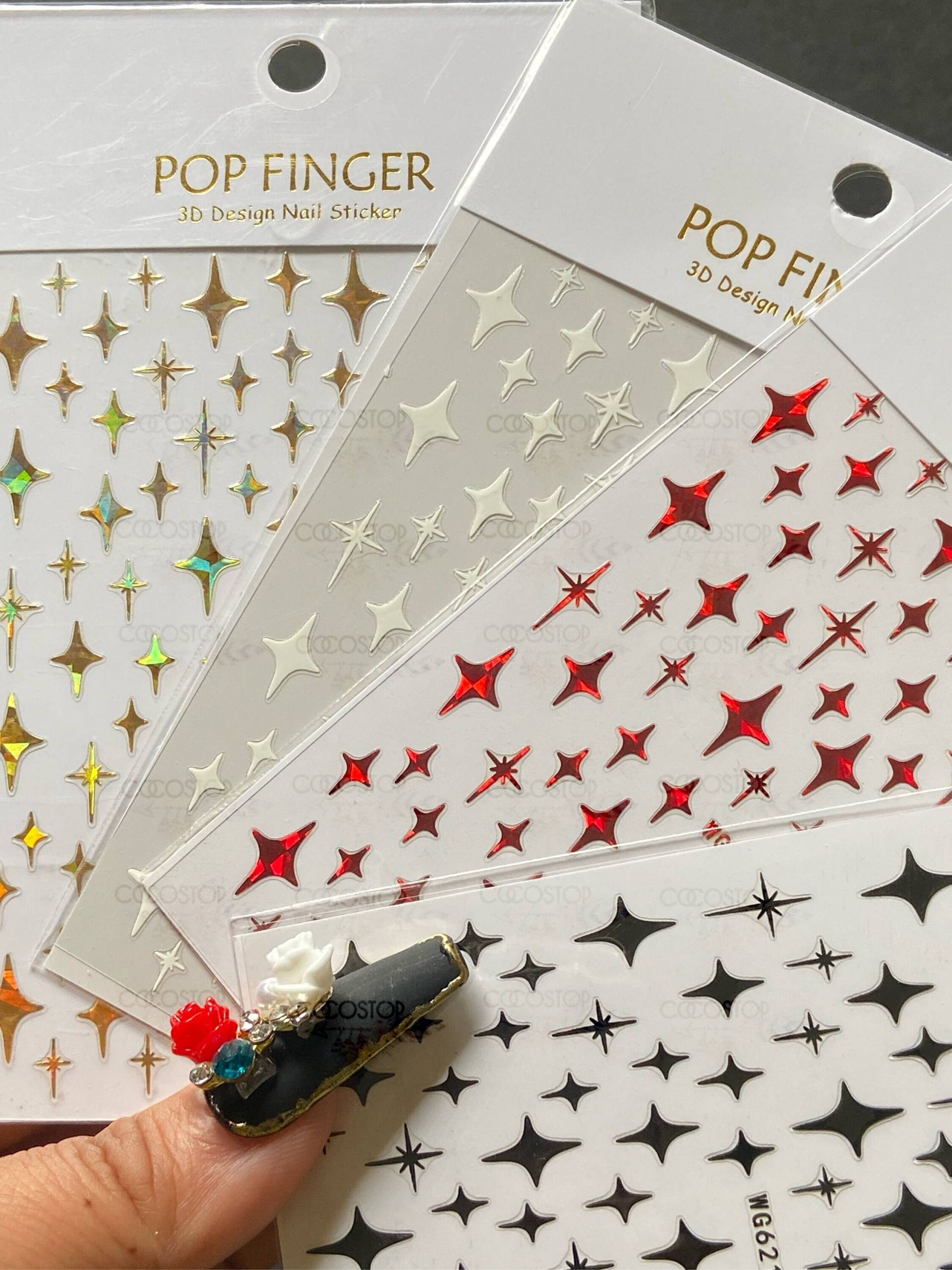 4 Packungen Bling Star Klebenagel Aufkleber Diy Basteln 4 Packungen Bling Star Klebenagel Aufkleber Diy Basteln von Etsy - CocoStop