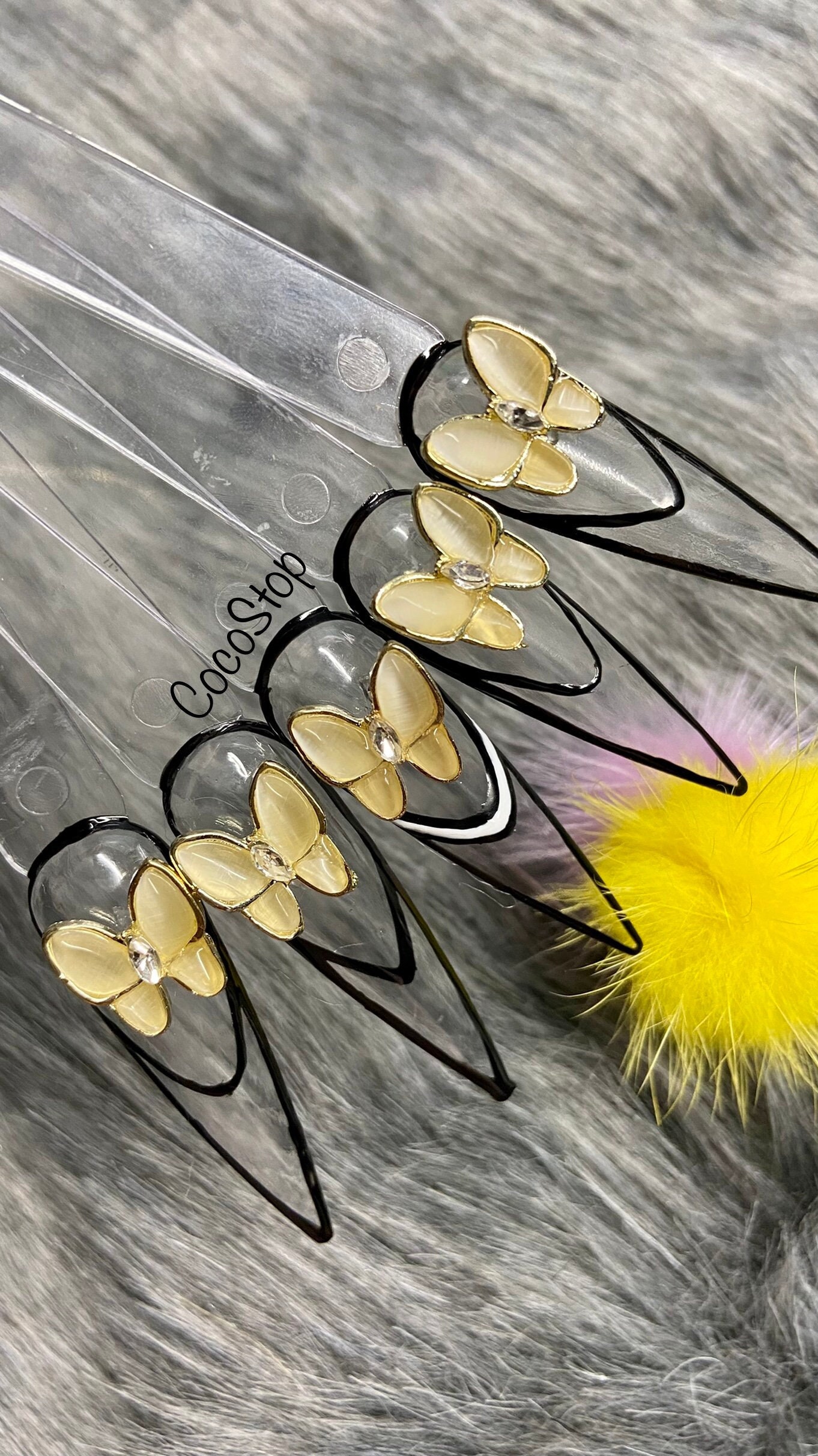 5 Stück Schmetterling 3D Nagel Charms Kristall Strass 5 Stück Schmetterling 3D Nagel Charms Kristall Strass von Etsy - CocoStop