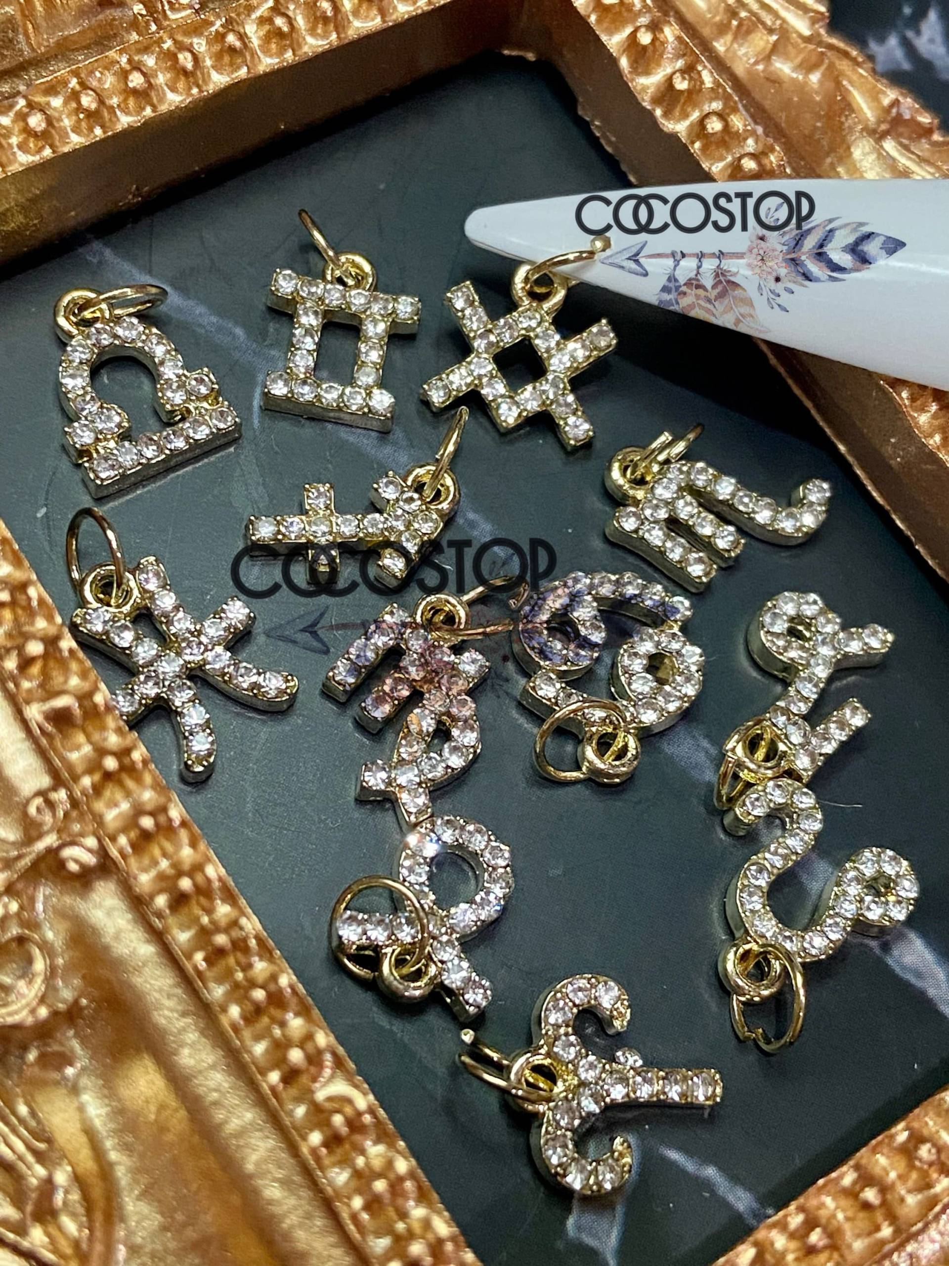 Diamant Zirkon Sternzeichen Baumeln Nagel Charms 3D Diy Handwerk - Set Von 12 Stück Diamant Zirkon Sternzeichen Baumeln Nagel Charms 3D Diy Handwerk - Set Von 12 Stück von Etsy - CocoStop