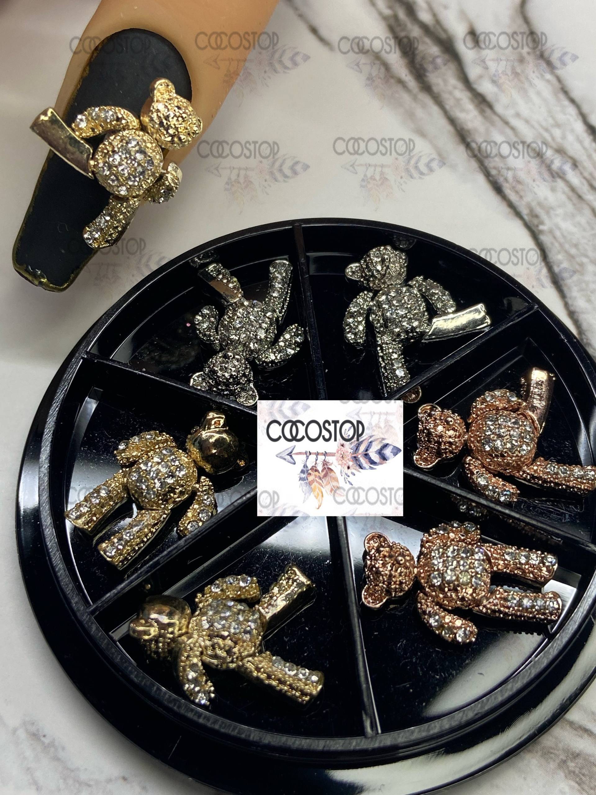3D Nagel Charms/Teddybär Schmuck Mit Zirkonsteinen 3D Nagel Charms/Teddybär Schmuck Mit Zirkonsteinen von Etsy - CocoStop