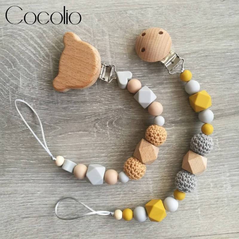 Schnullerkette Bär Stern Junge Unisex von Etsy - CocolioHandmade