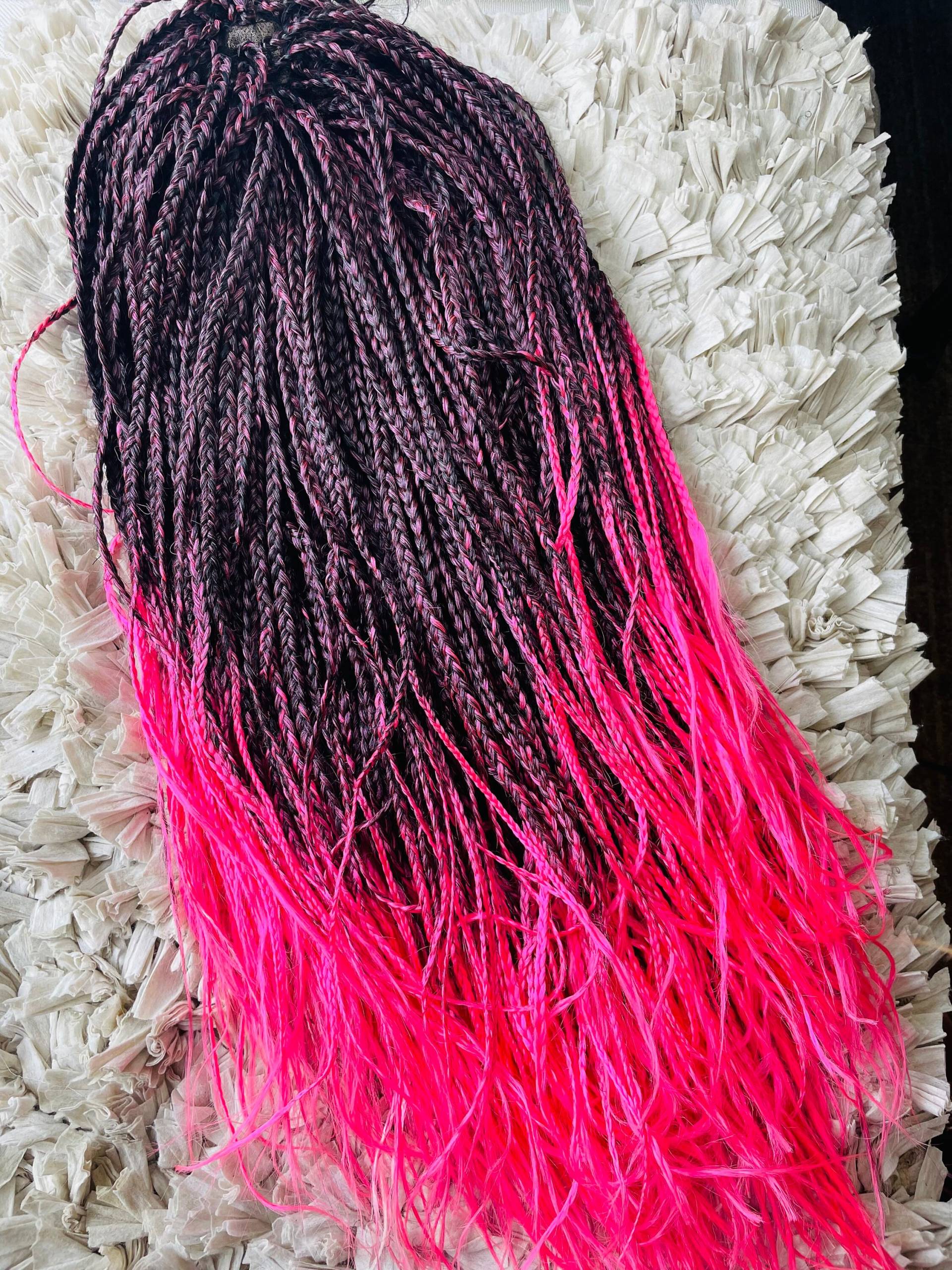 Rosa Perücke Rosa Perücke von Etsy - ColorfulBraids