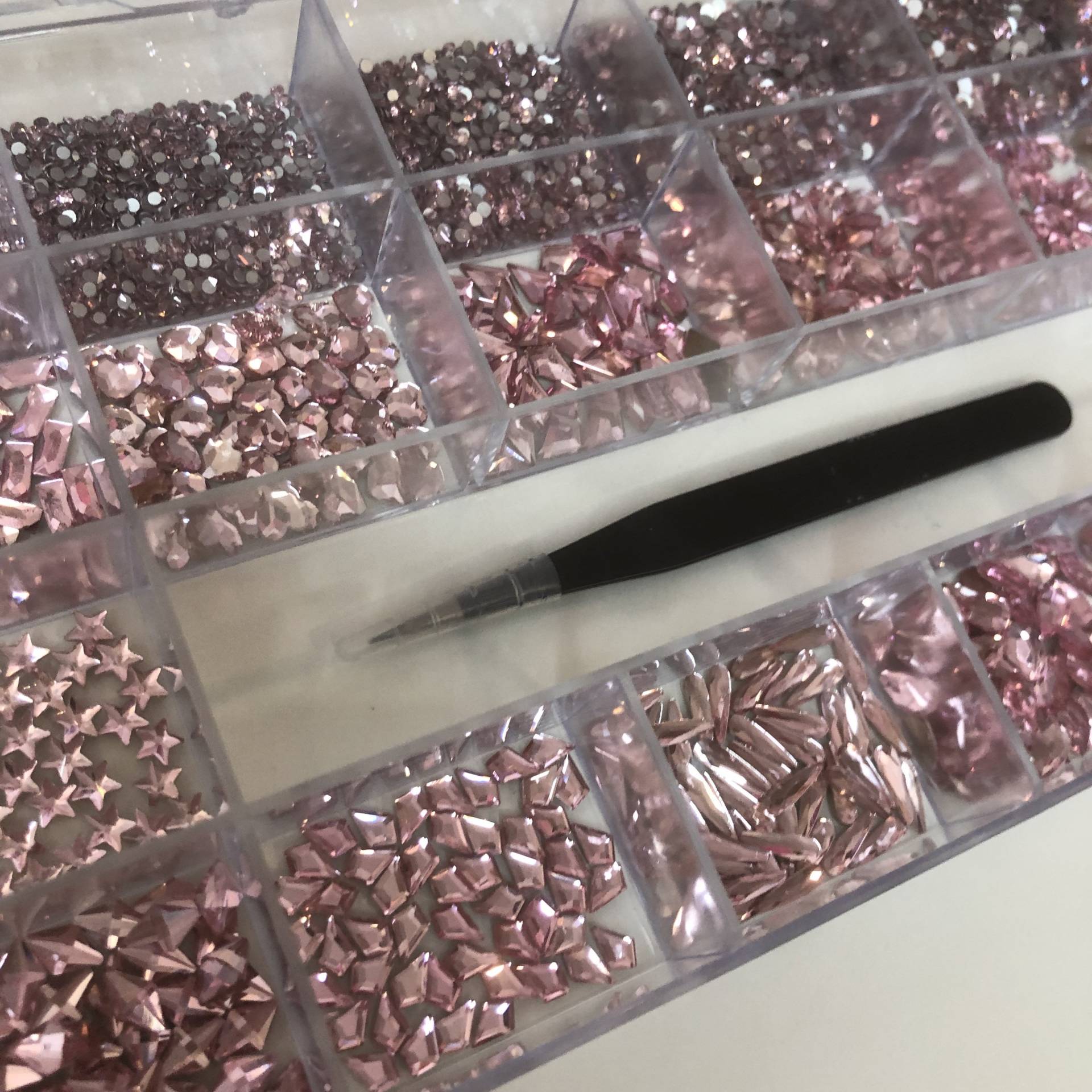 Light Pink Strass-Kristall-Set von Etsy - CometNailSupply