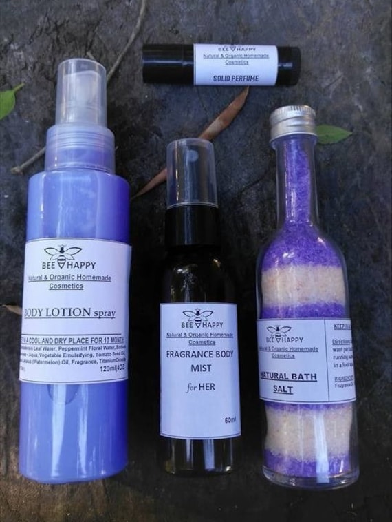 Body Care Geschenkset/Für Ihre/Hautpflege Badesalz== Körperlotion Spray == Duft Körpernebel ==Solid Parfüm /Parfum, Hydrat, Weiche Haut, Relax von Etsy - CosmeticsGR