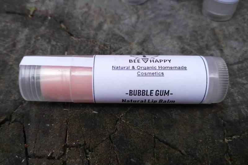 Bubble Gum, Natürliche Lippenbalsam, Handgefertigt, 5Gr von Etsy - CosmeticsGR